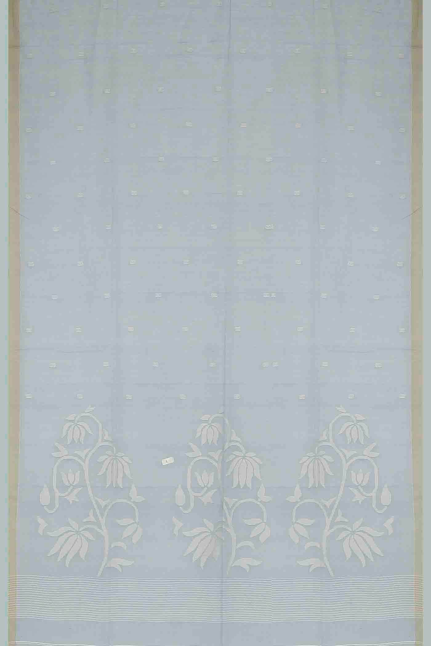 Blue Bengal Cotton Saree