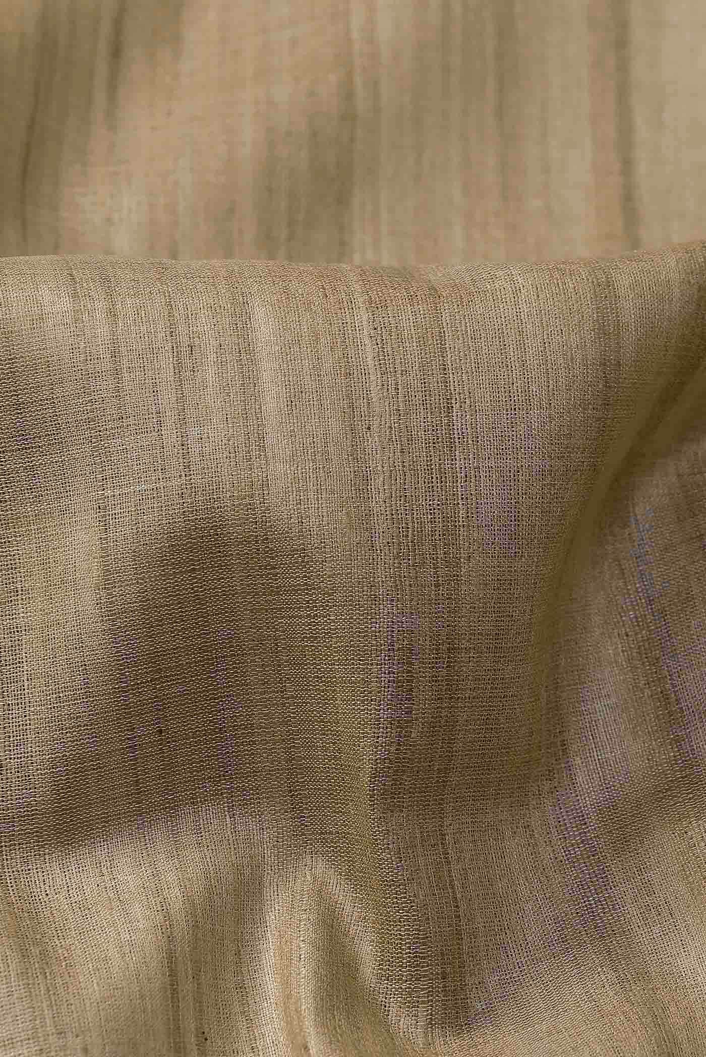 Beige Bhagalpuri Tussar Silk Saree