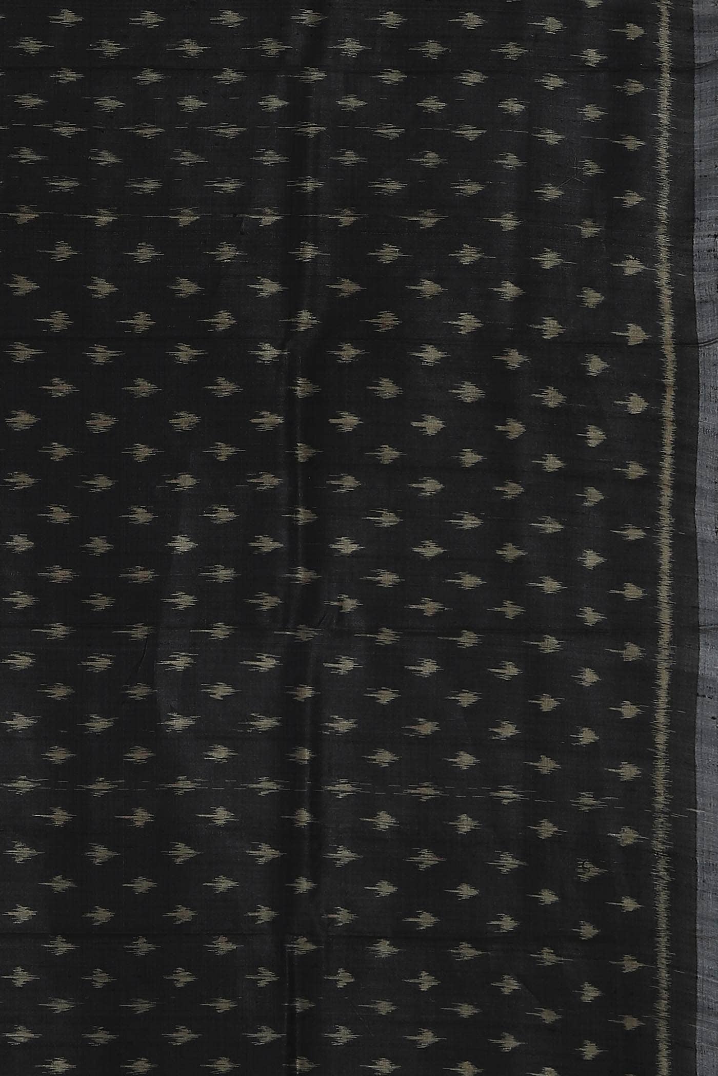 Black Bhagalpuri Tussar Silk Saree