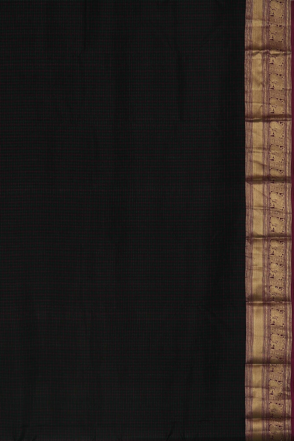 Black Kanchipuram Silk Saree