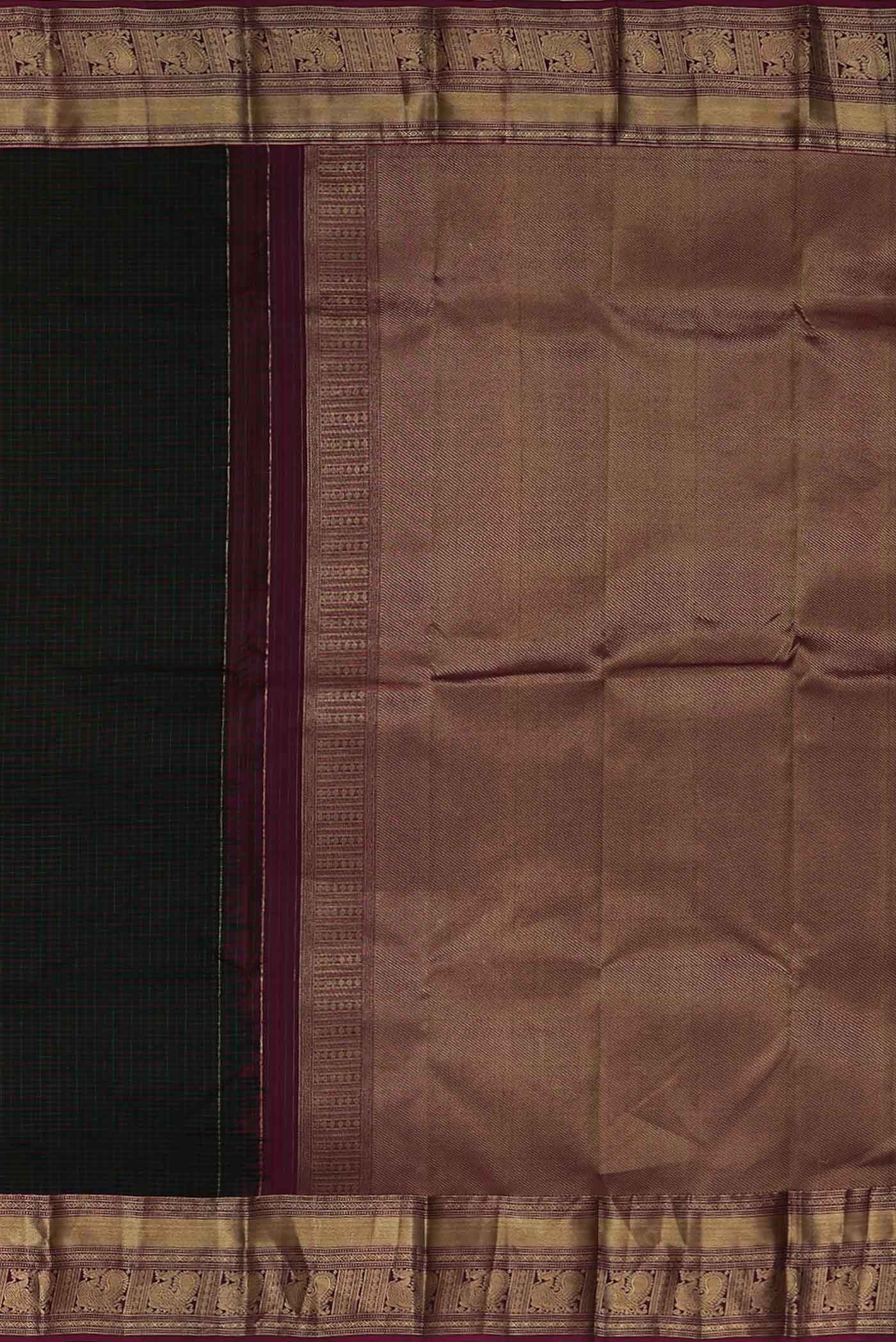 Black Kanchipuram Silk Saree