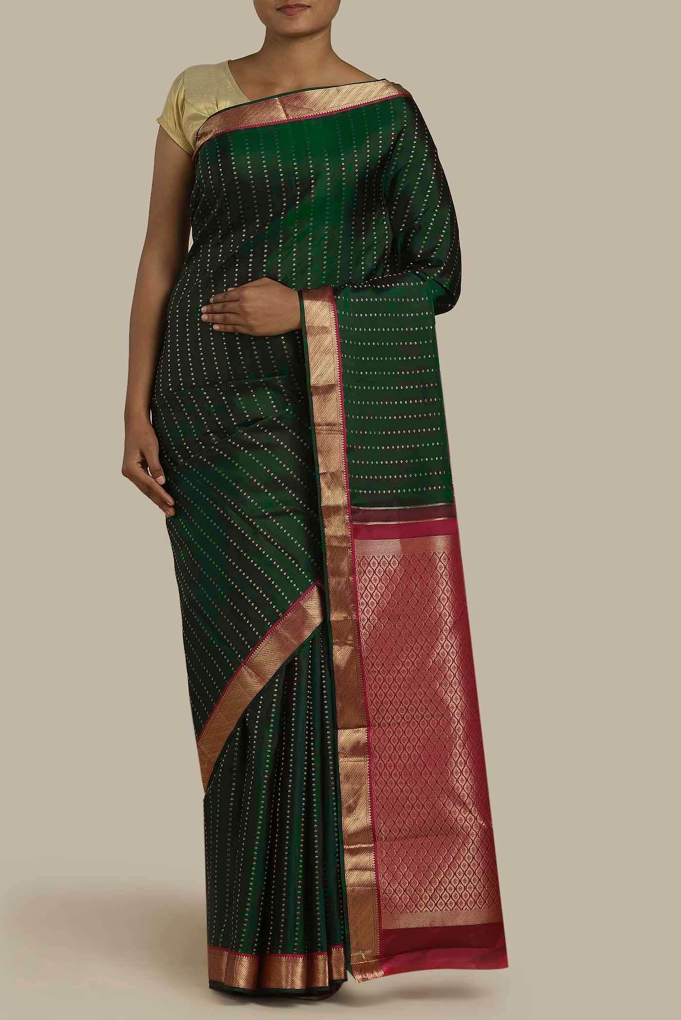 Green Kanchipuram Silk Saree