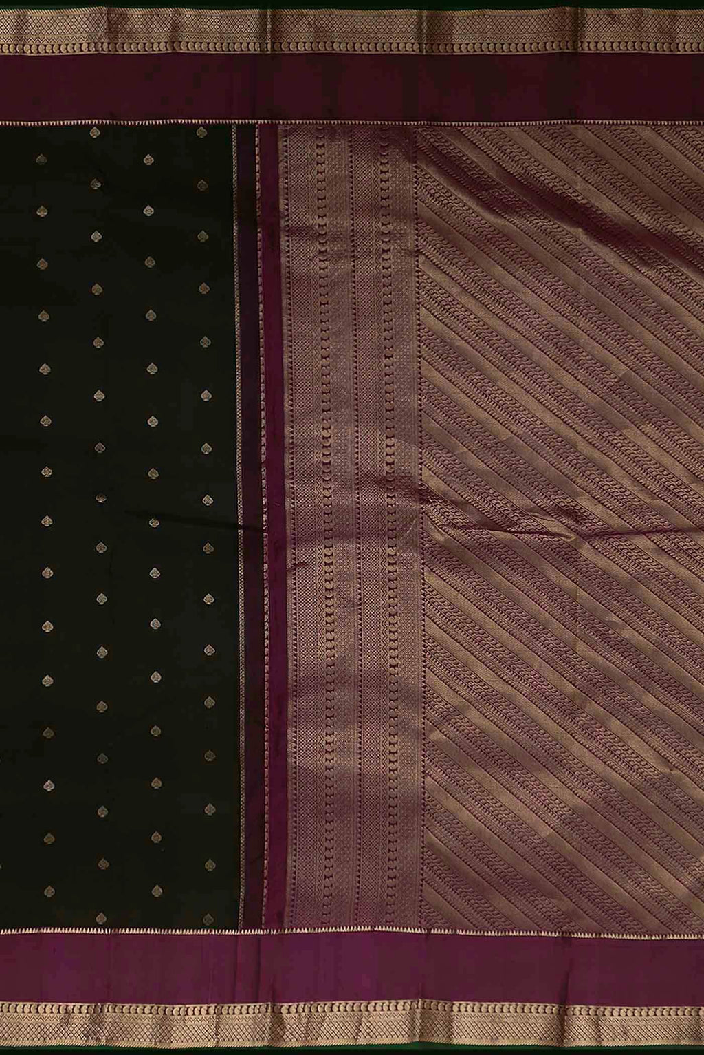 Black Kanchipuram Silk Saree