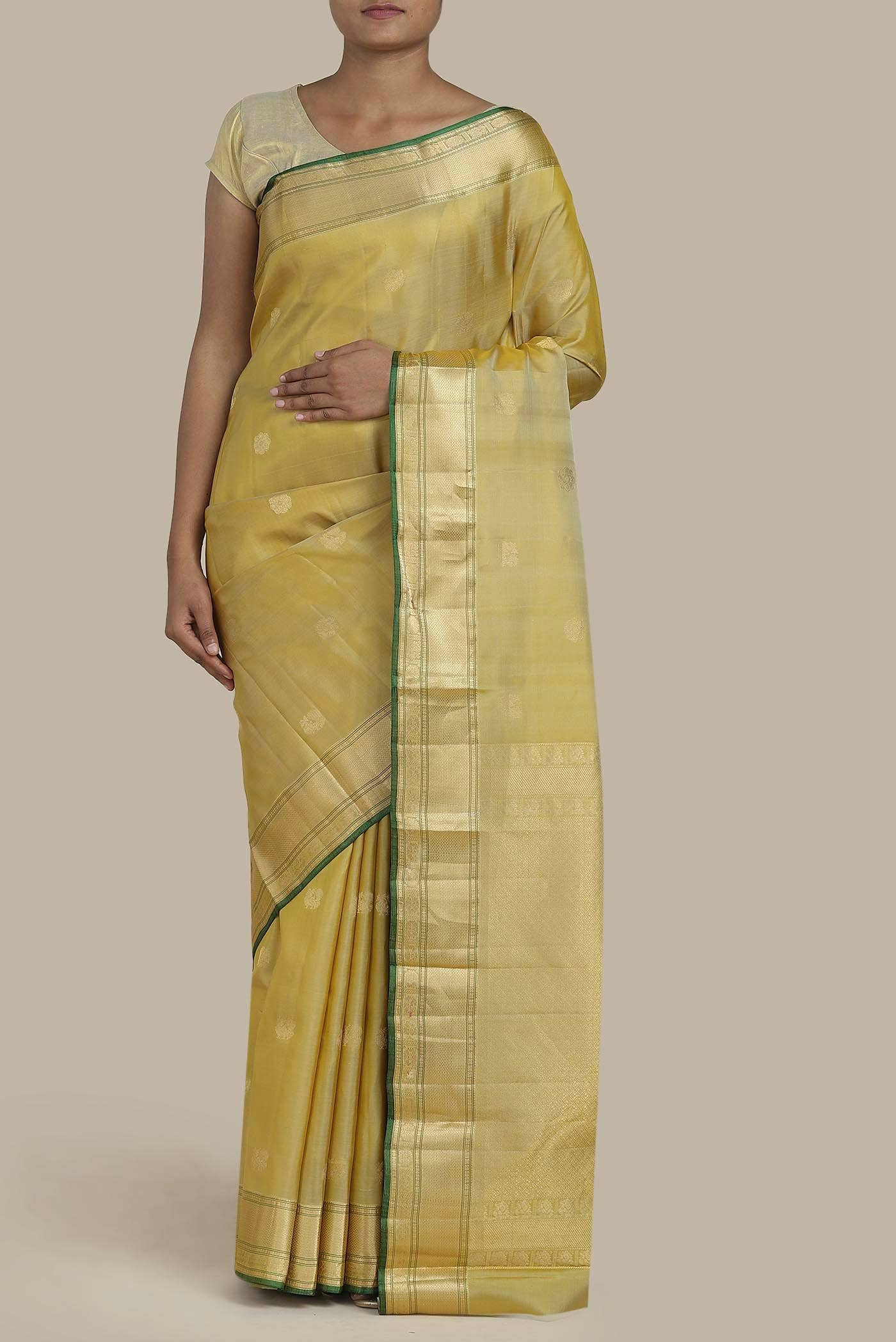 Green Kanchipuram Silk Saree