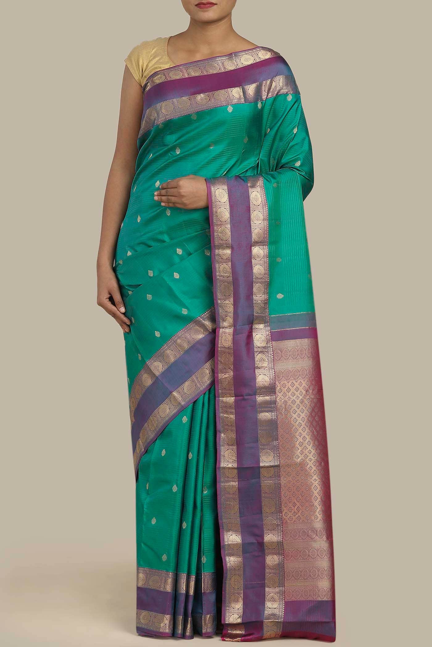 Green Kanchipuram Silk Saree