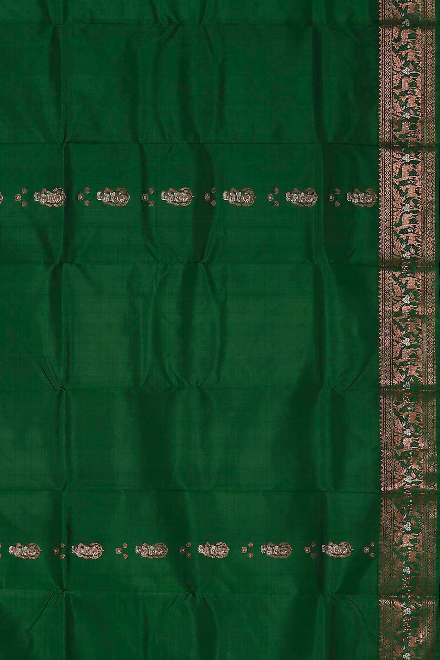 Green Baluchari Silk Saree