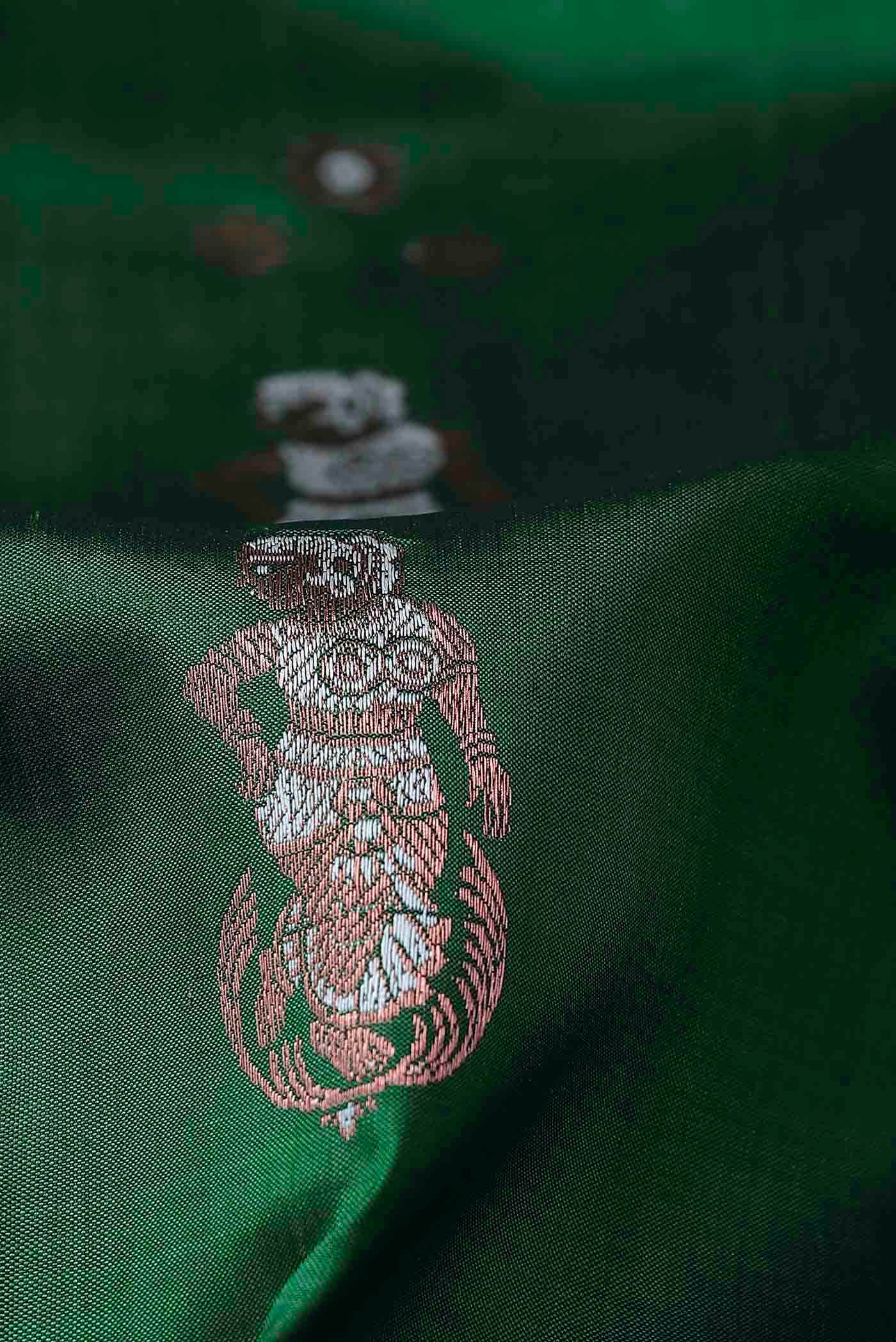 Green Baluchari Silk Saree