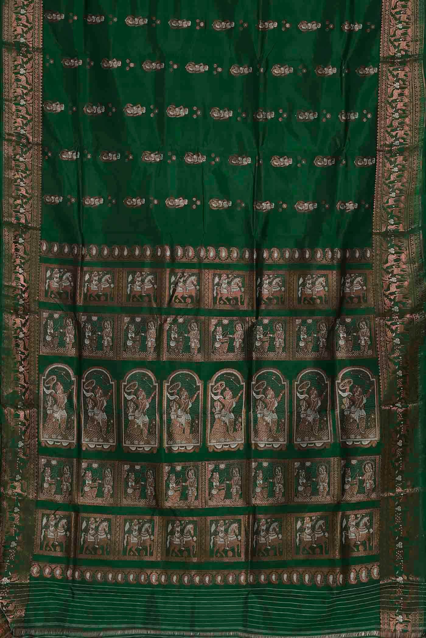 Green Baluchari Silk Saree
