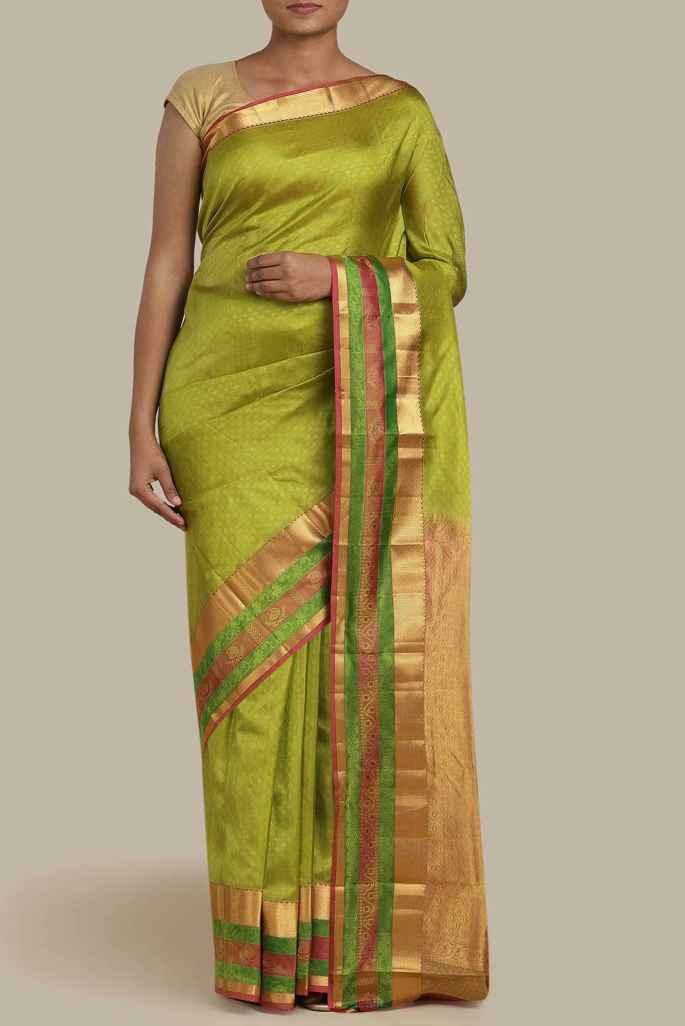 Green Kanchipuram Silk Saree