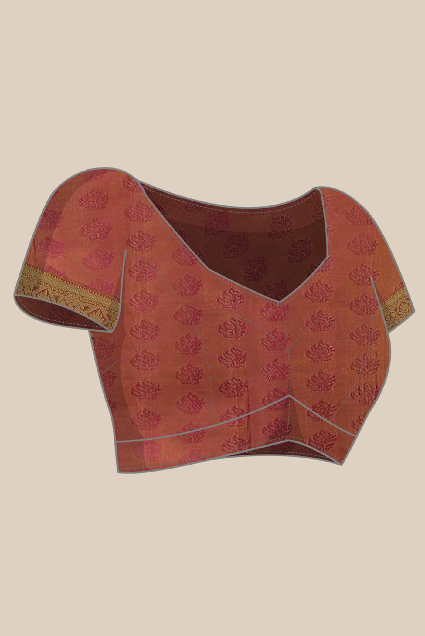 Magenta Kanchipuram Silk Saree