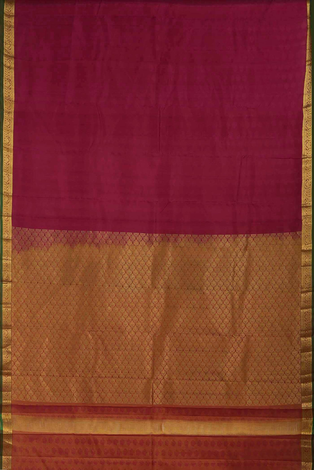 Magenta Kanchipuram Silk Saree