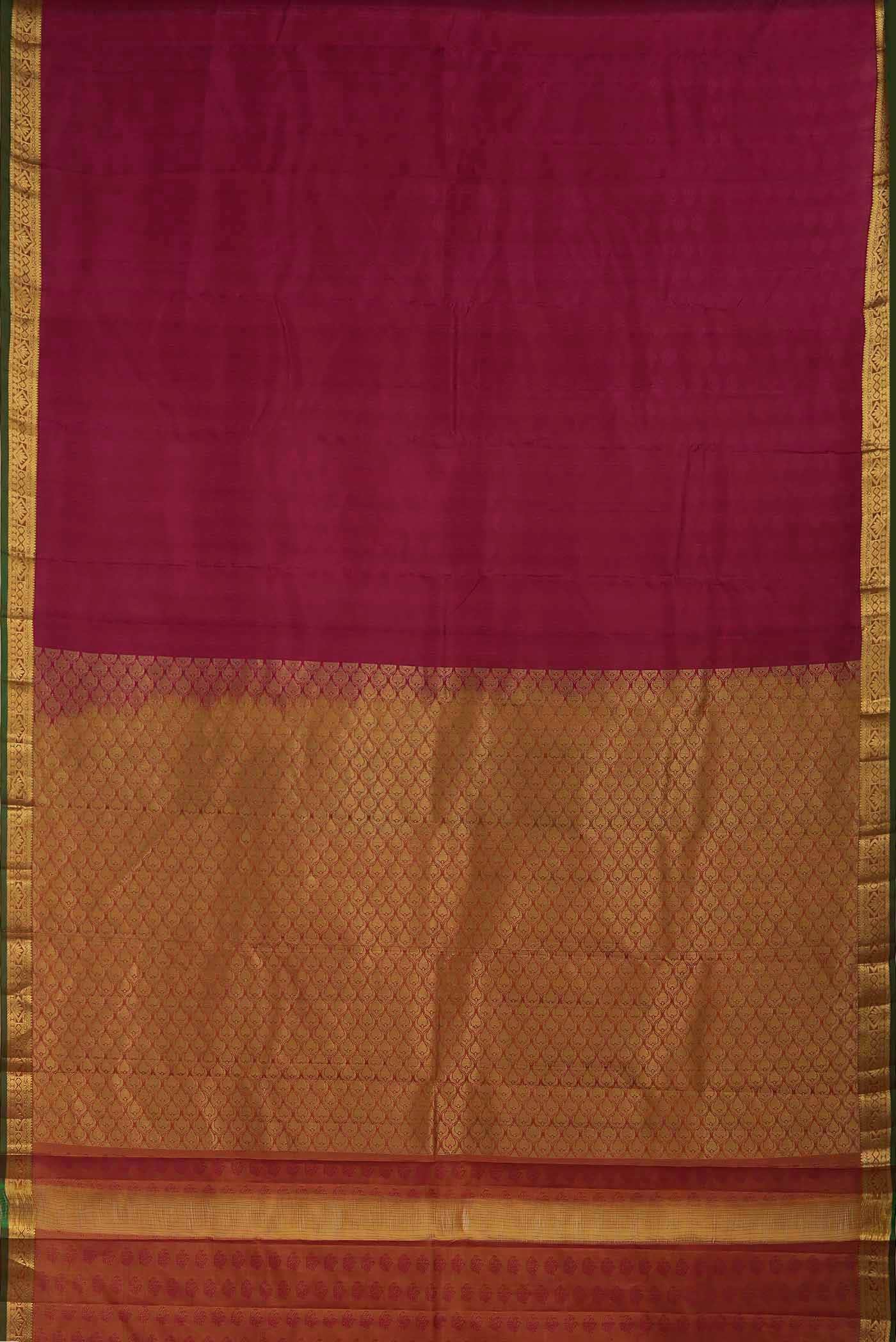 Magenta Kanchipuram Silk Saree