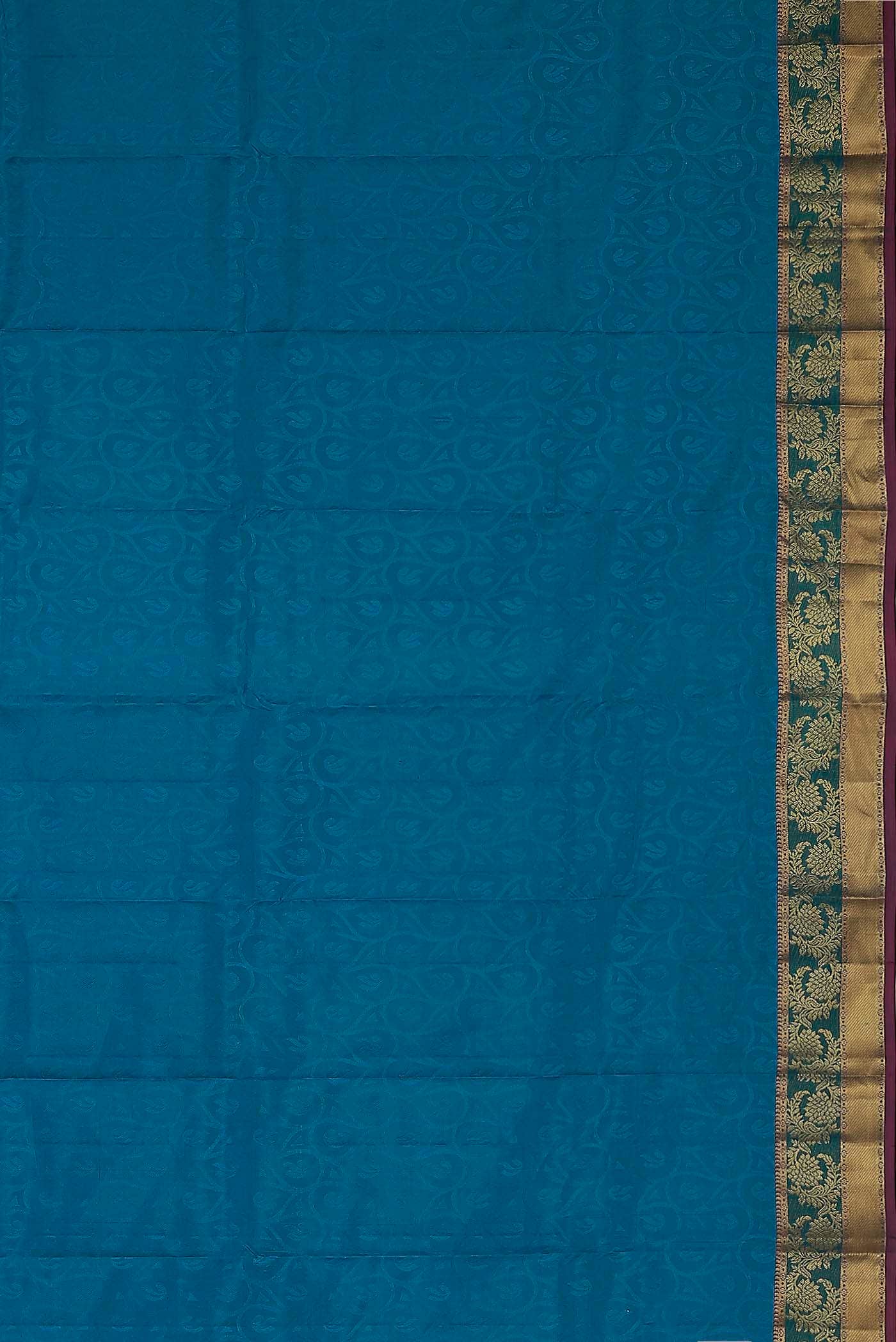 Blue Kanchipuram Silk Saree