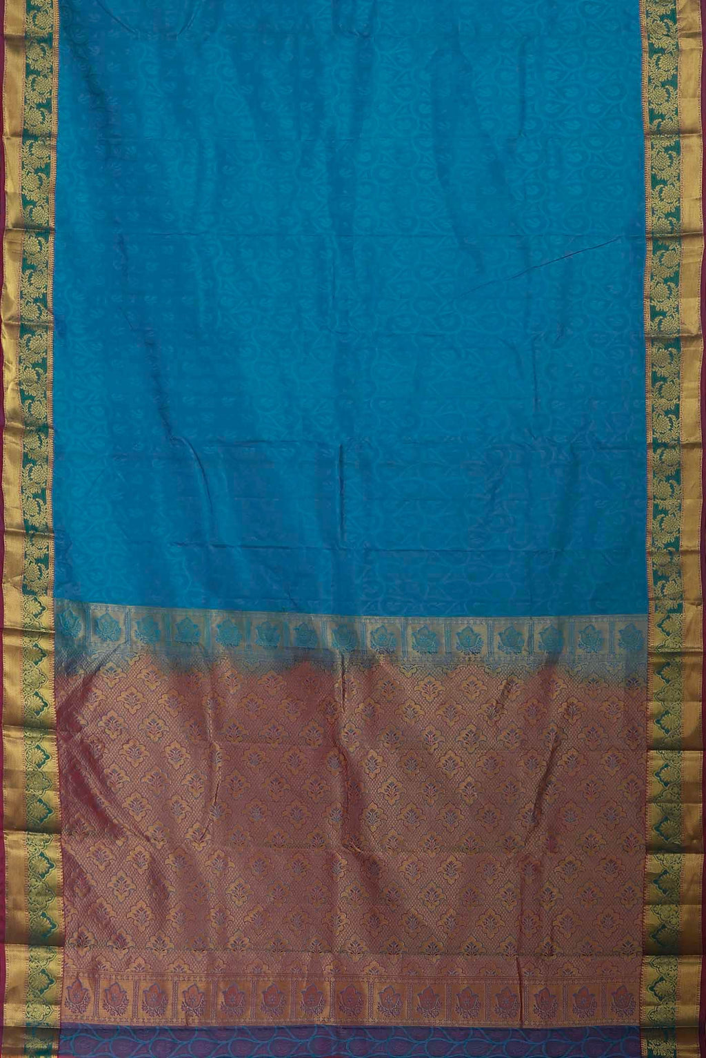 Blue Kanchipuram Silk Saree