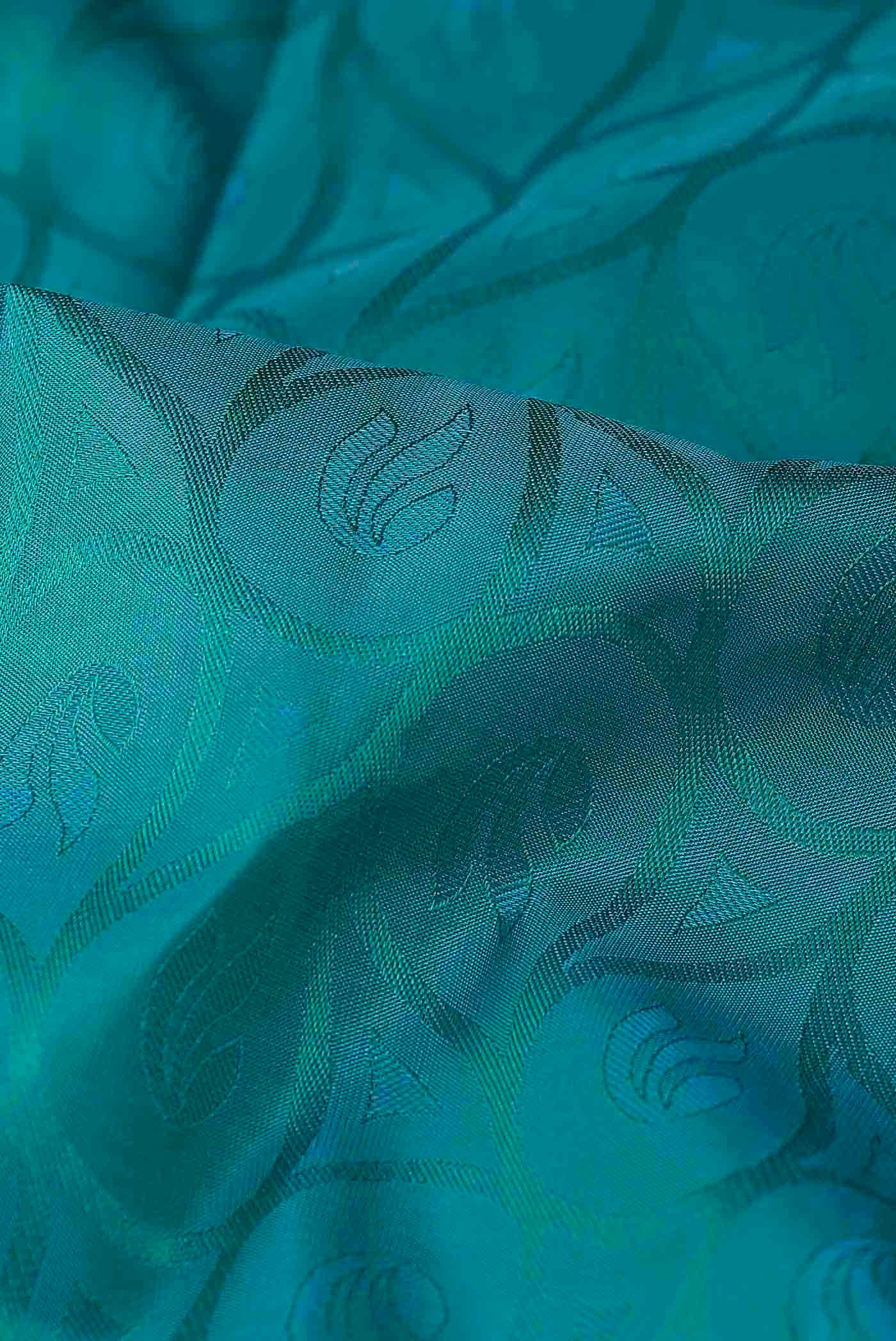 Blue Kanchipuram Silk Saree