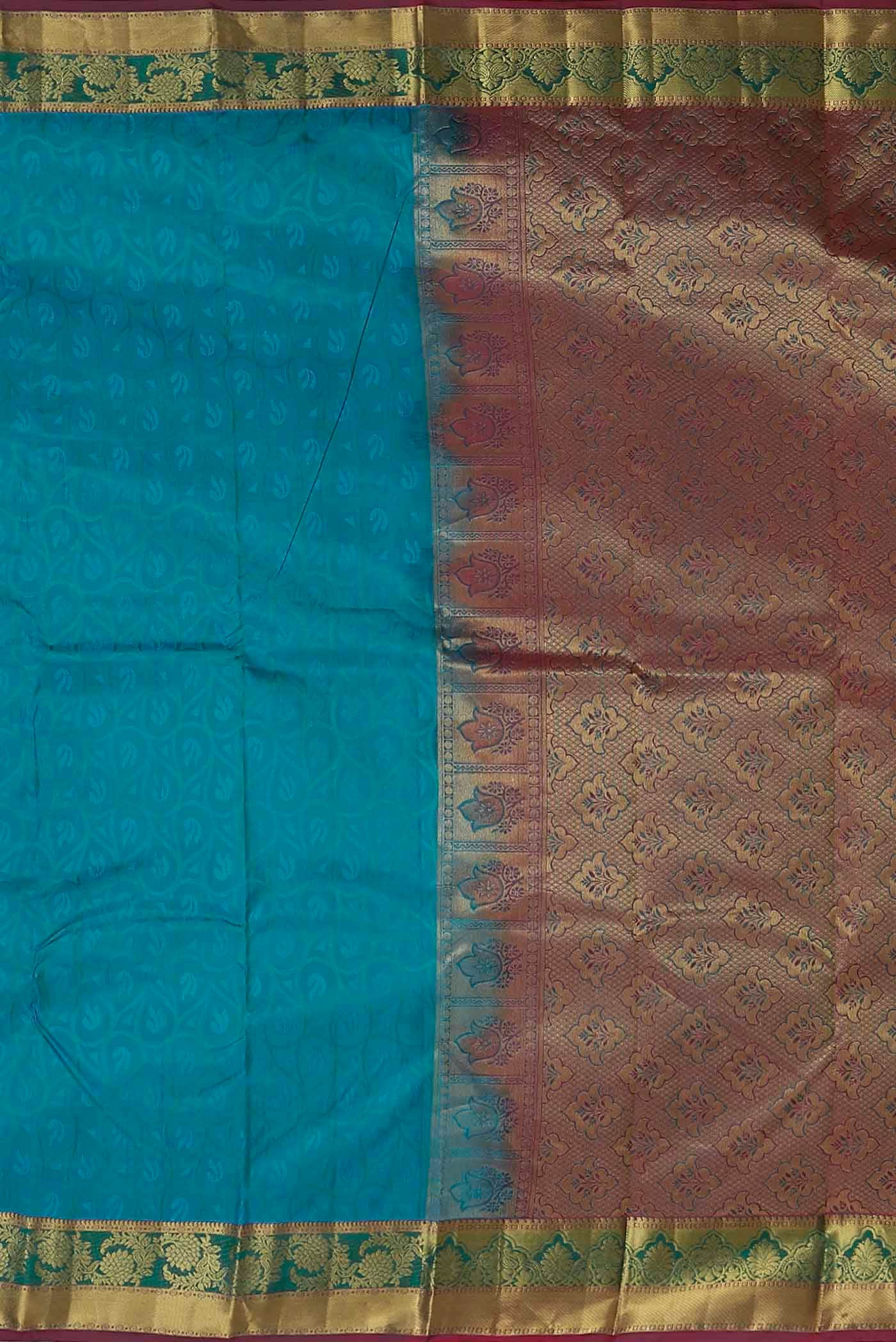 Blue Kanchipuram Silk Saree