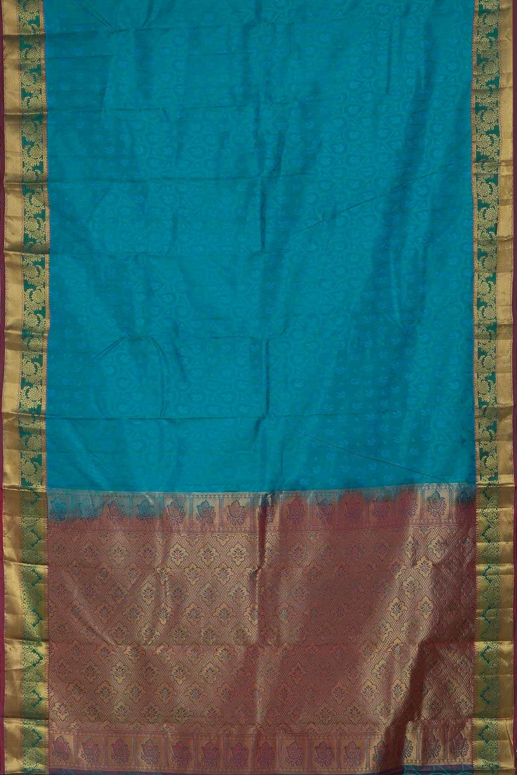 Blue Kanchipuram Silk Saree
