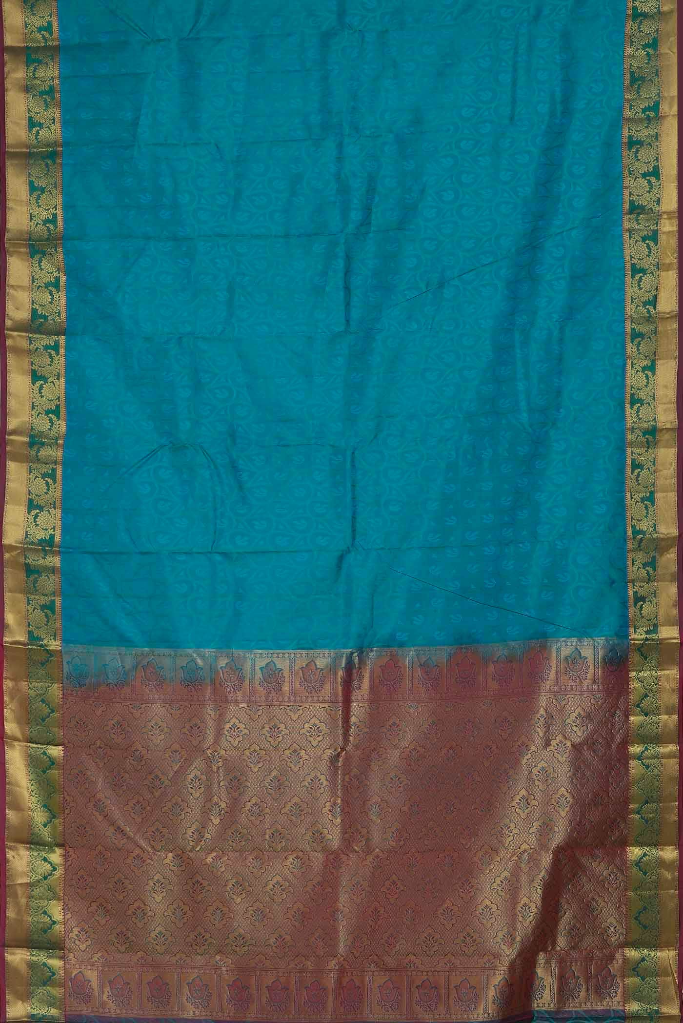 Blue Kanchipuram Silk Saree