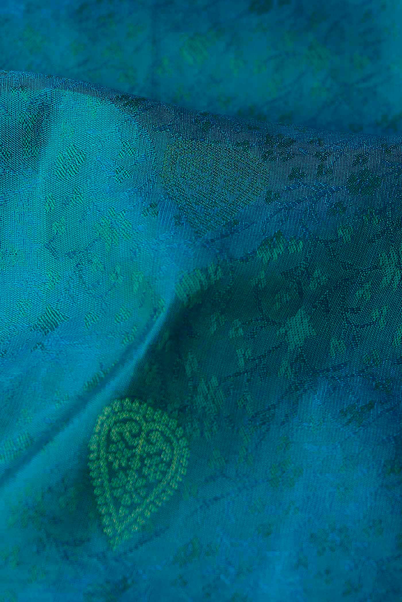Blue Kanchipuram Silk Saree