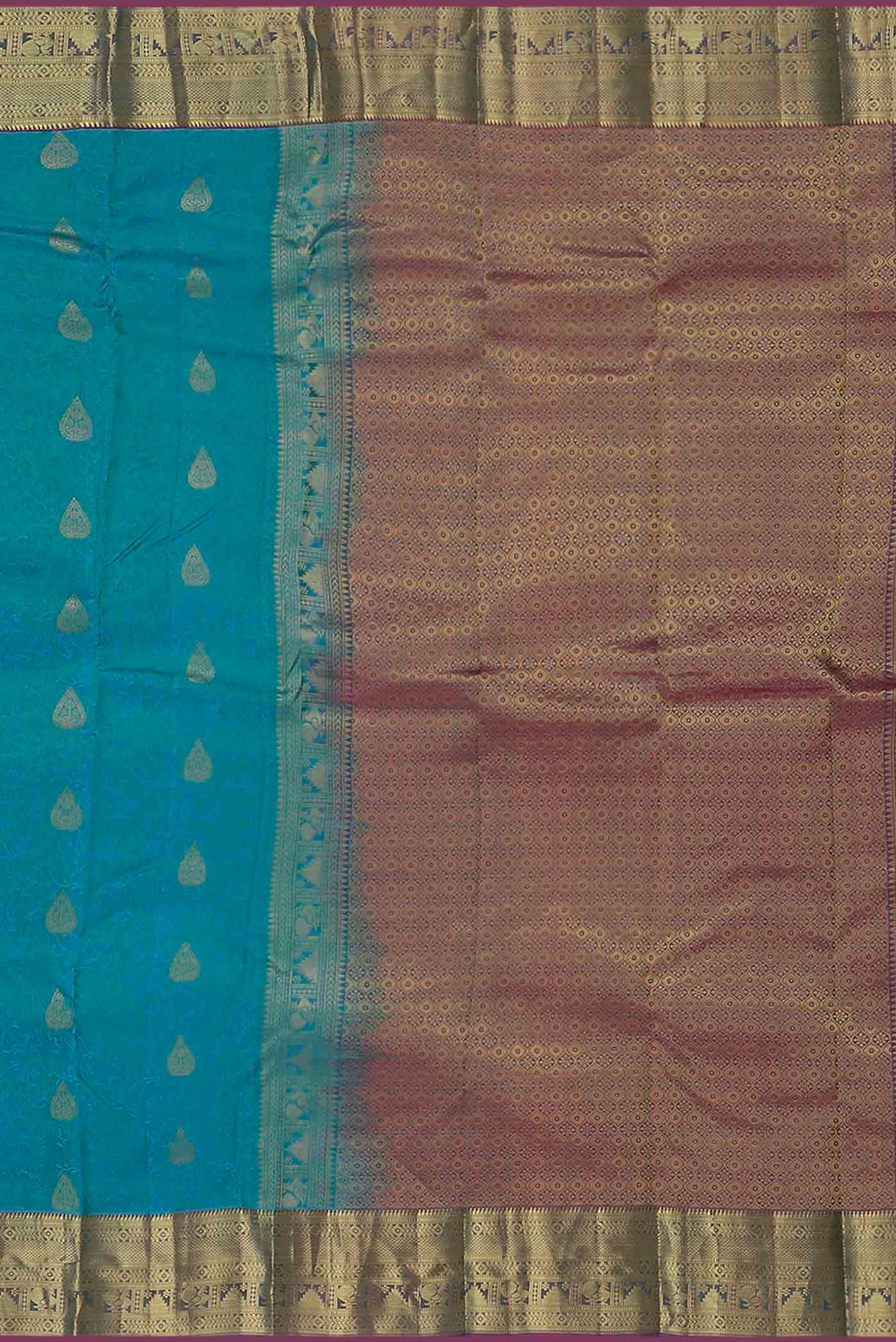 Blue Kanchipuram Silk Saree