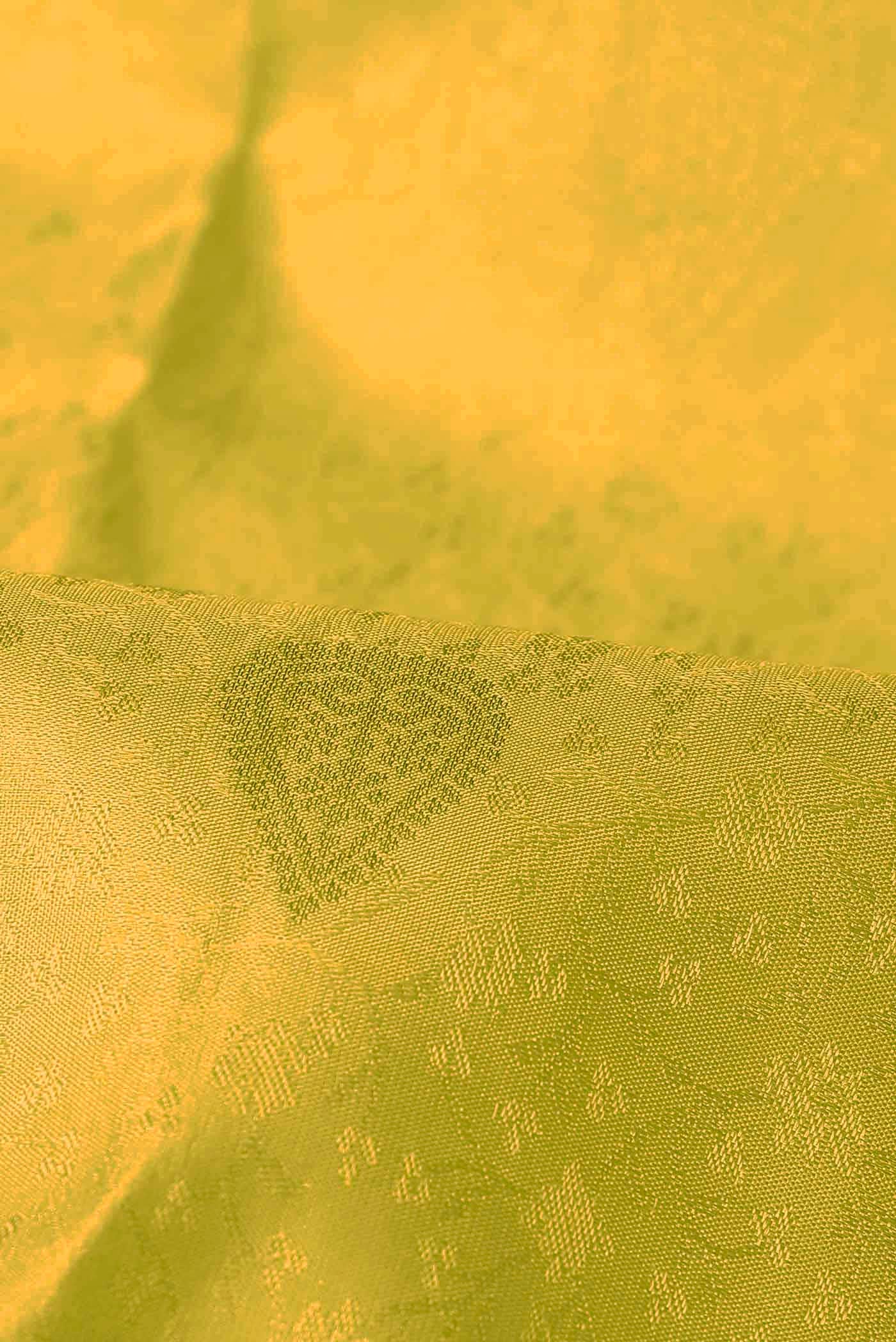 Yellow Kanchipuram Silk Saree