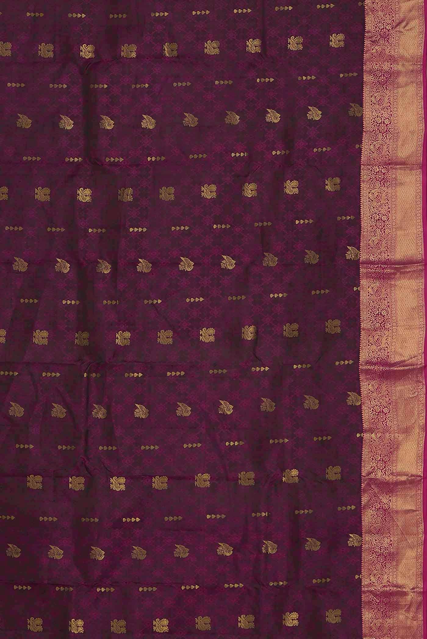 Magenta Kanchipuram Silk Saree