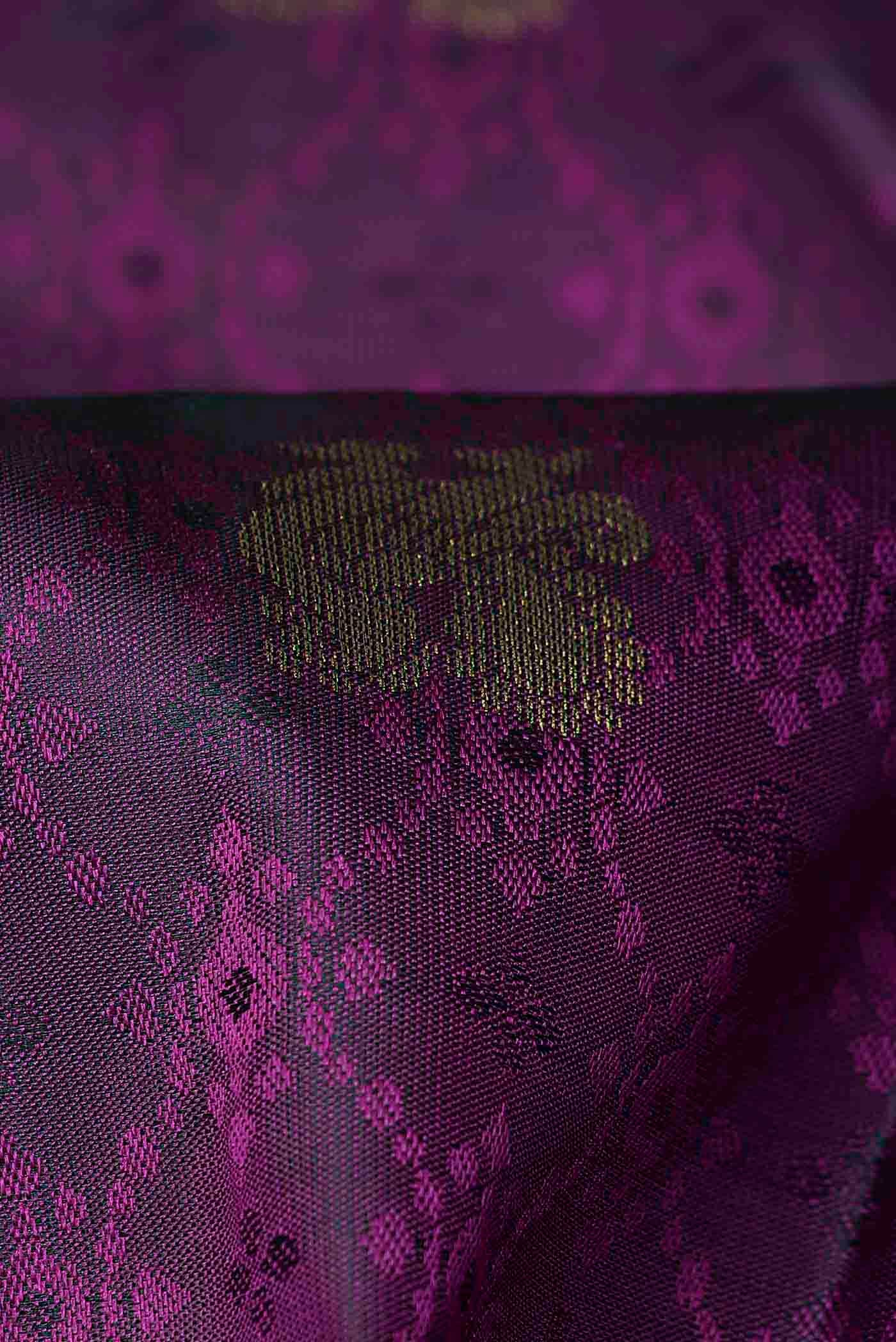 Magenta Kanchipuram Silk Saree