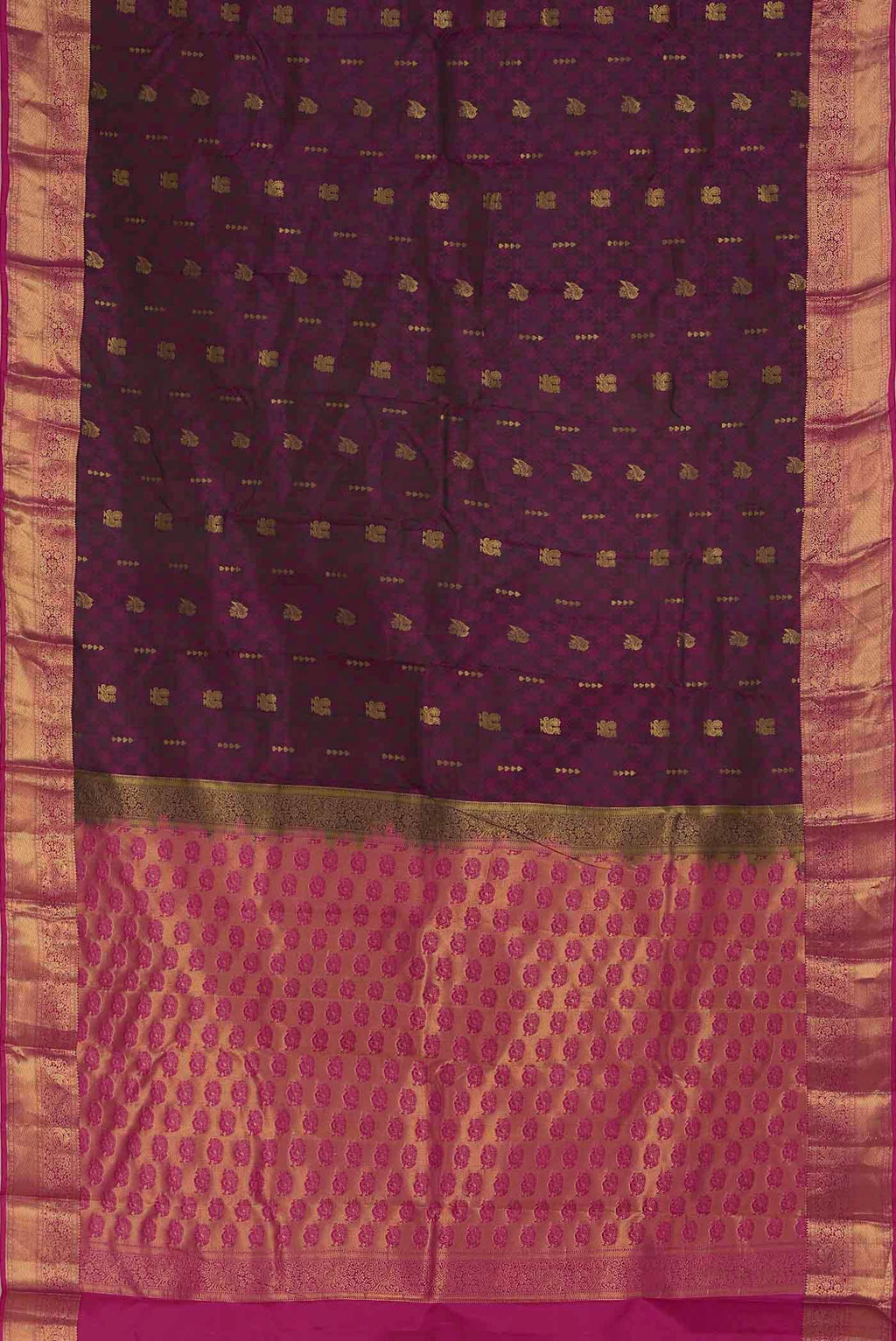 Magenta Kanchipuram Silk Saree