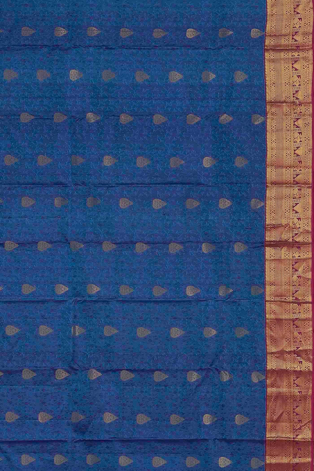 Blue Kanchipuram Silk Saree