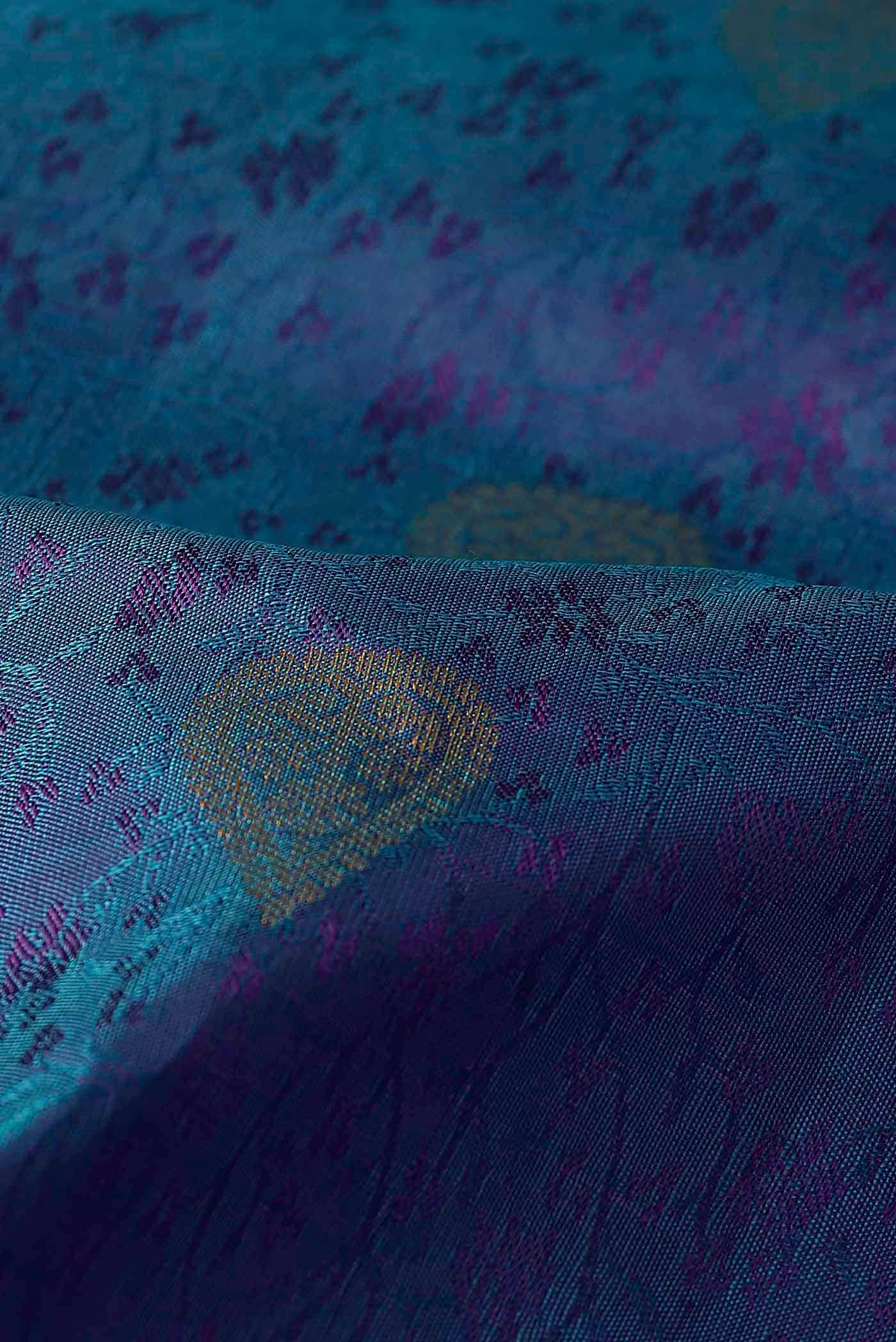 Blue Kanchipuram Silk Saree