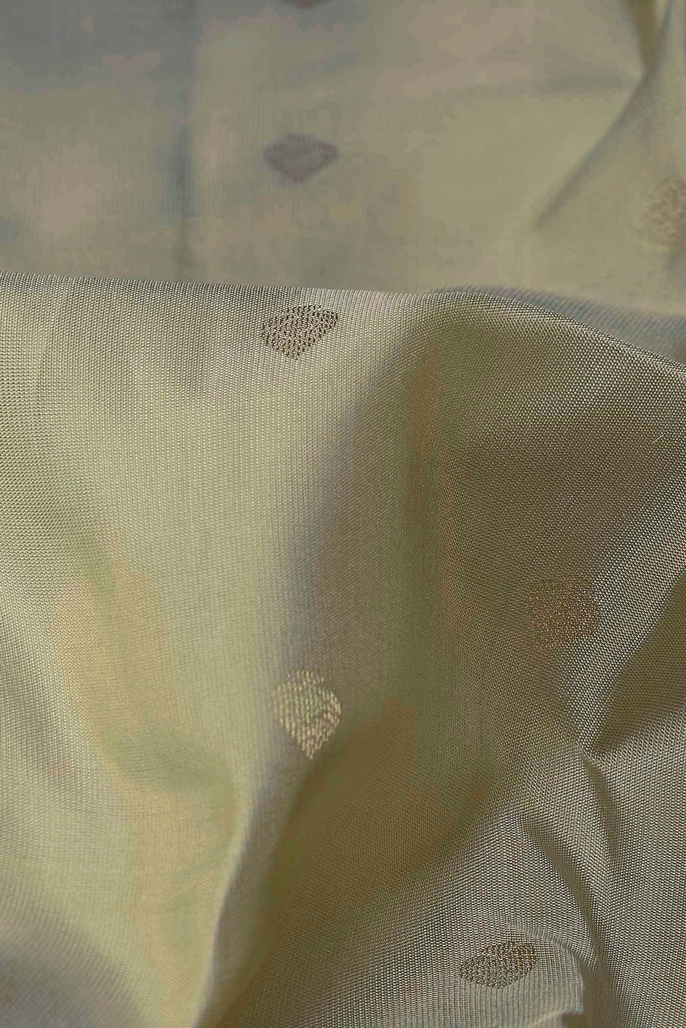 Beige Kanchipuram Silk Saree