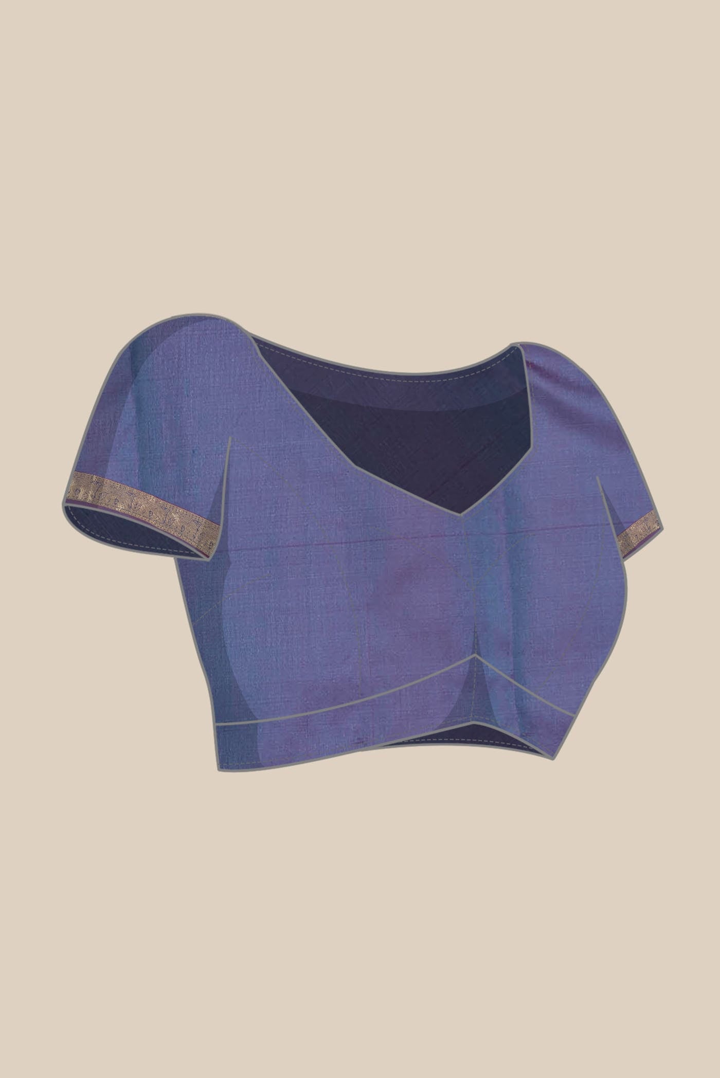 Blue Kanchipuram Silk Saree