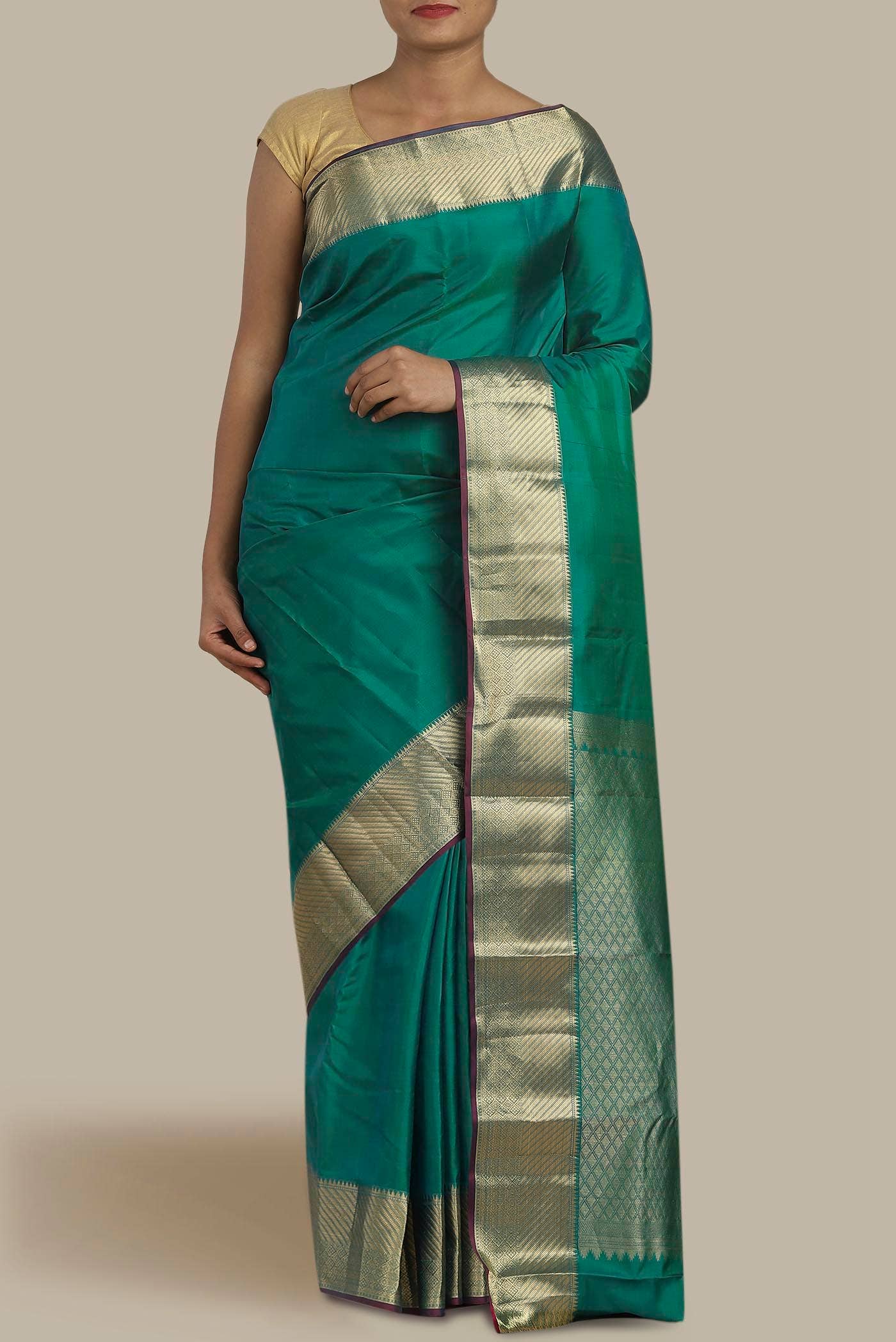 Green Kanchipuram Silk Saree