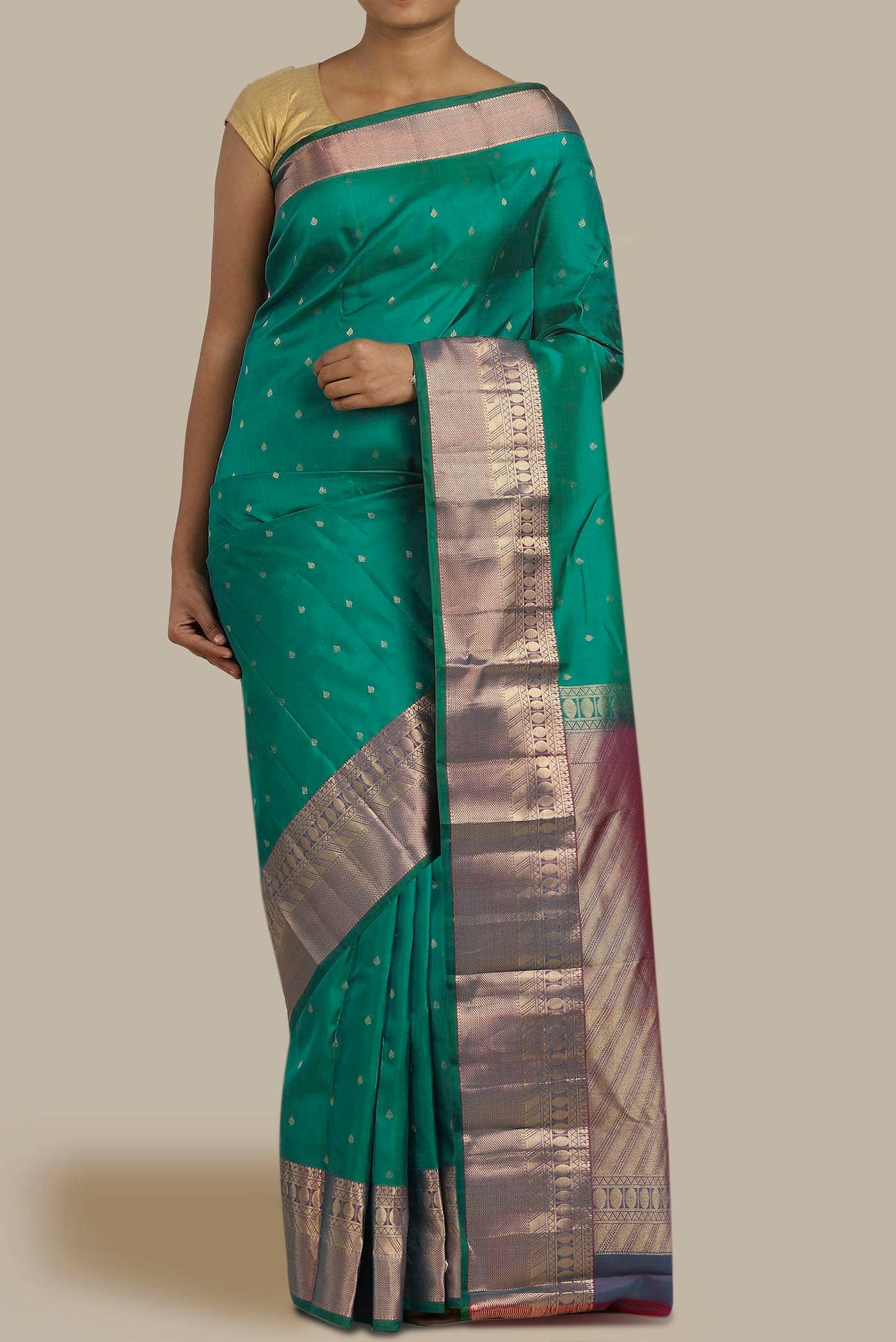 Green Kanchipuram Silk Saree