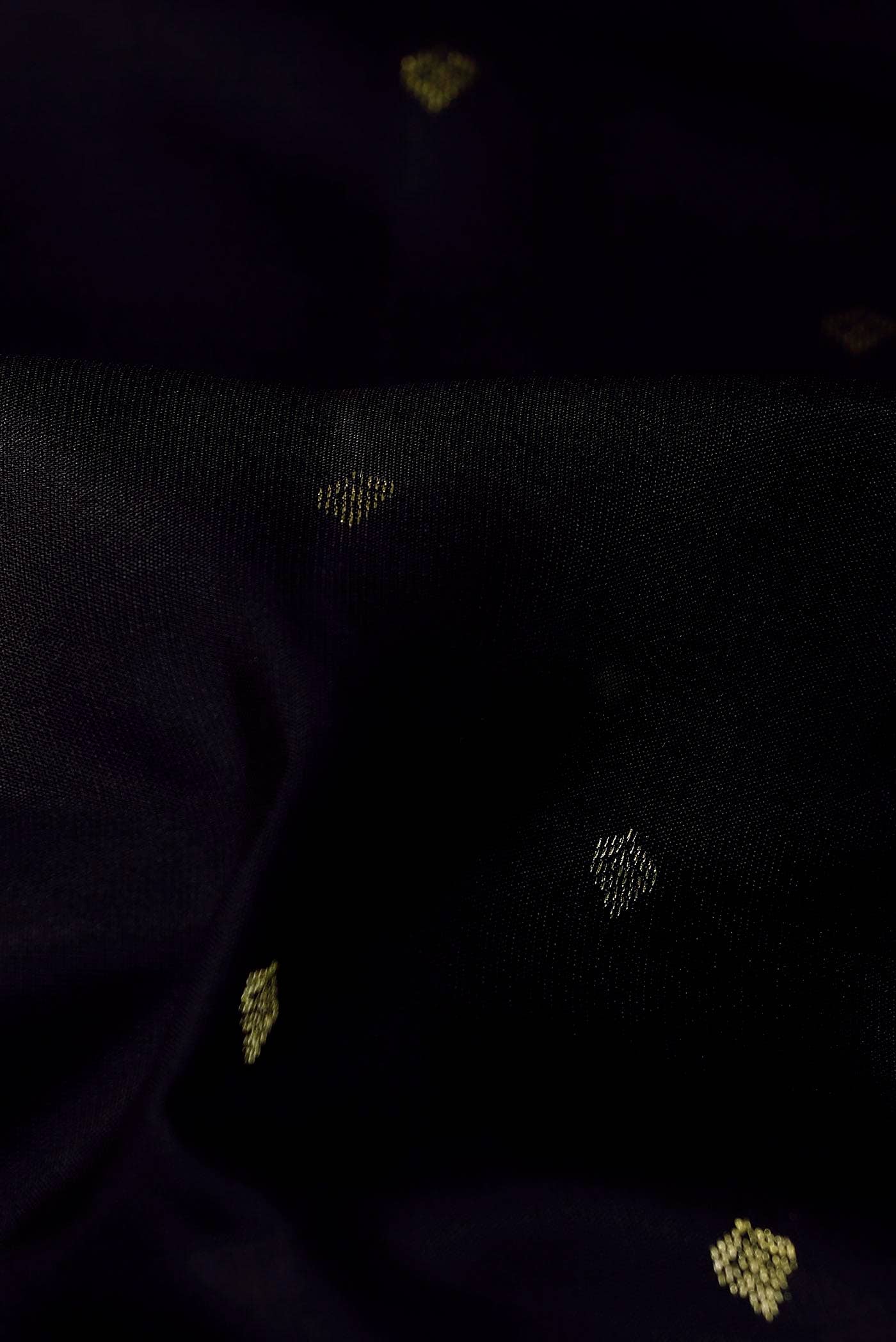 Black Kanchipuram Silk Saree