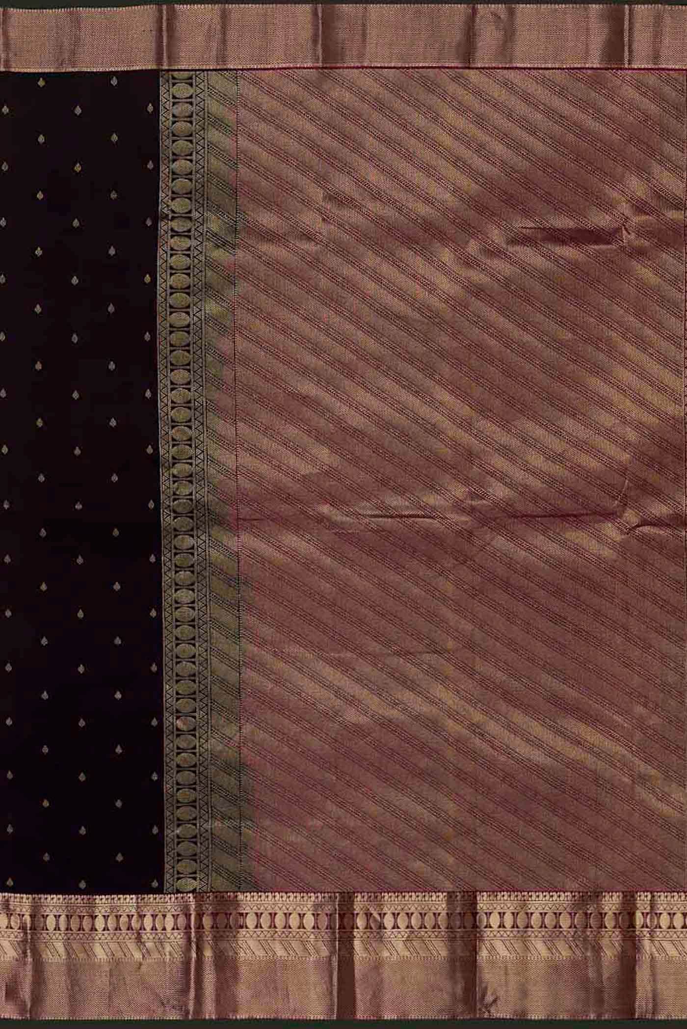 Black Kanchipuram Silk Saree