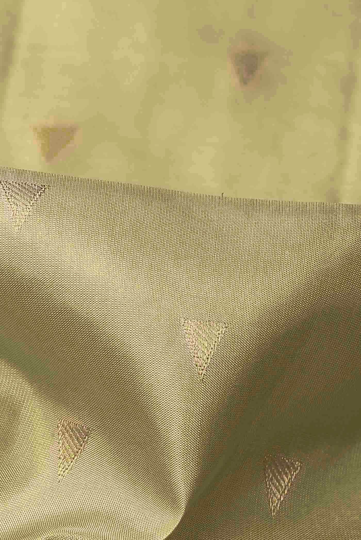 Beige Kanchipuram Silk Saree