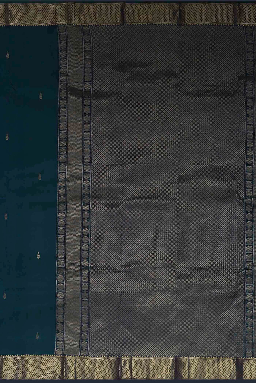 Blue Kanchipuram Silk Saree