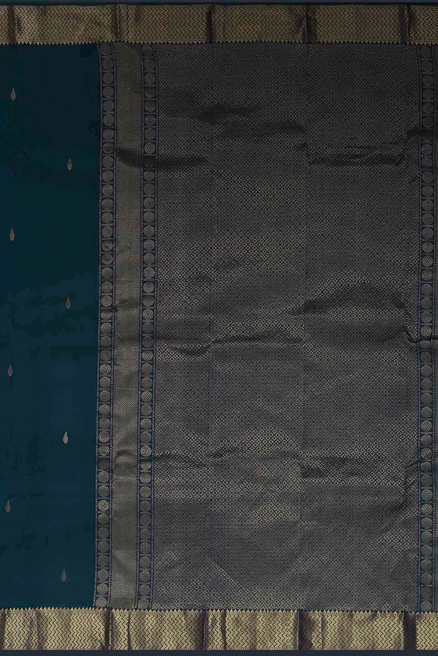 Blue Kanchipuram Silk Saree