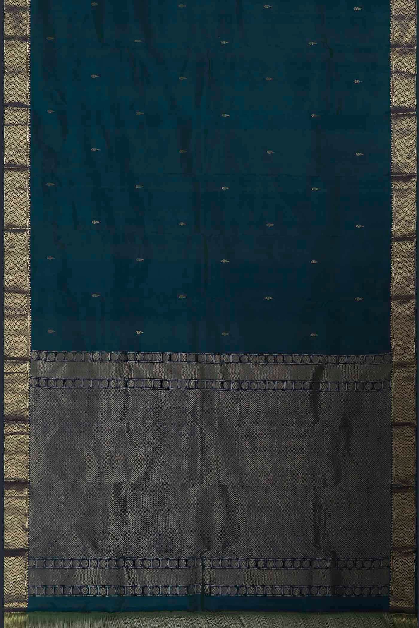 Blue Kanchipuram Silk Saree