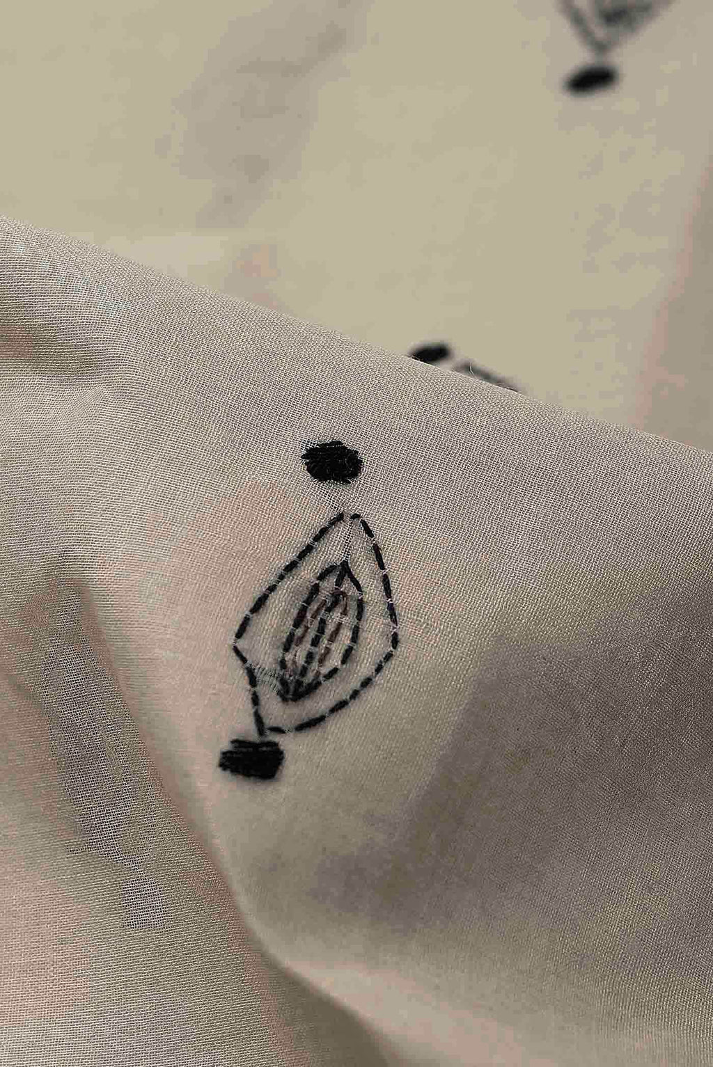 Beige Bengal Cotton Saree