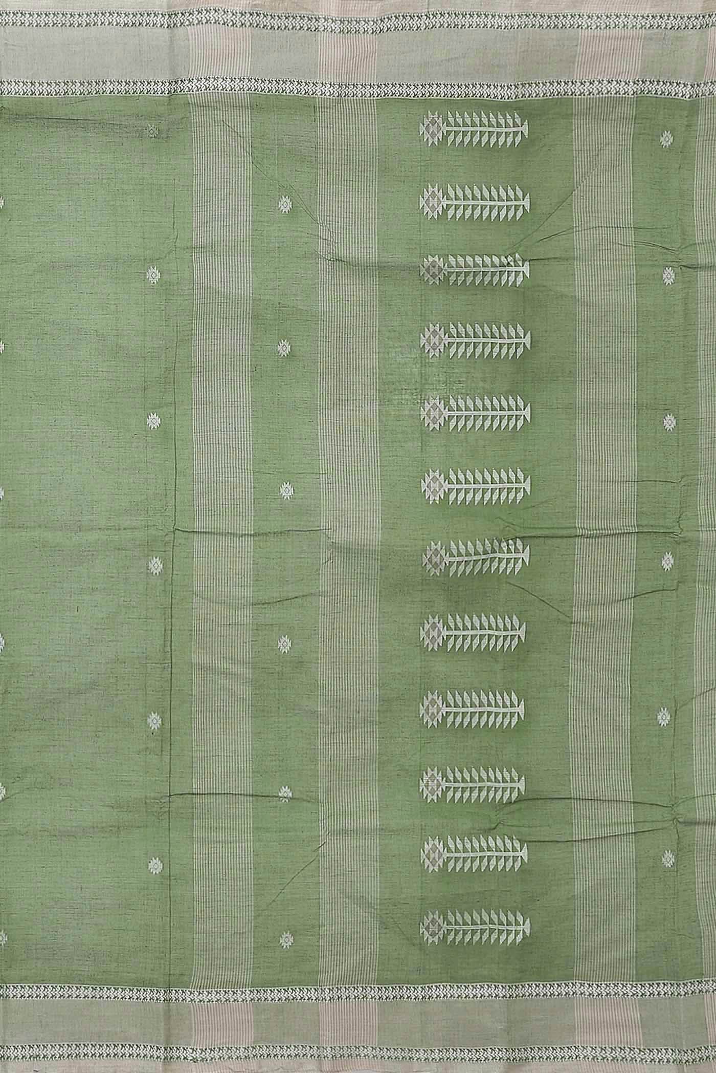 Green Bengal Cotton Saree