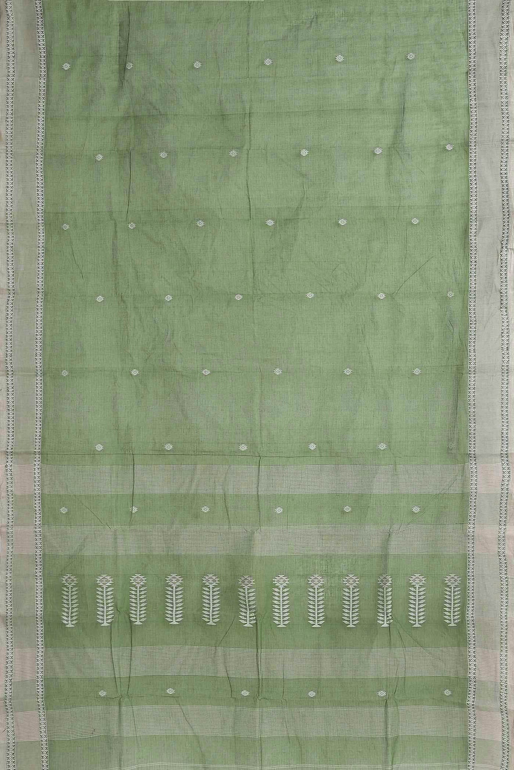 Green Bengal Cotton Saree