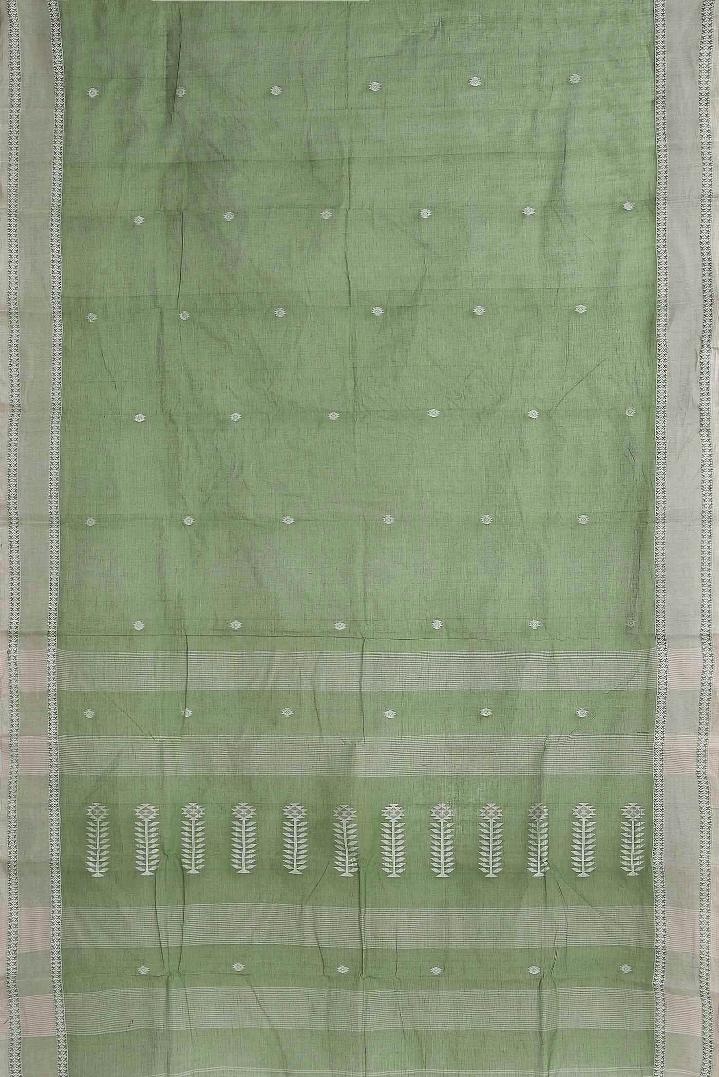 Green Bengal Cotton Saree