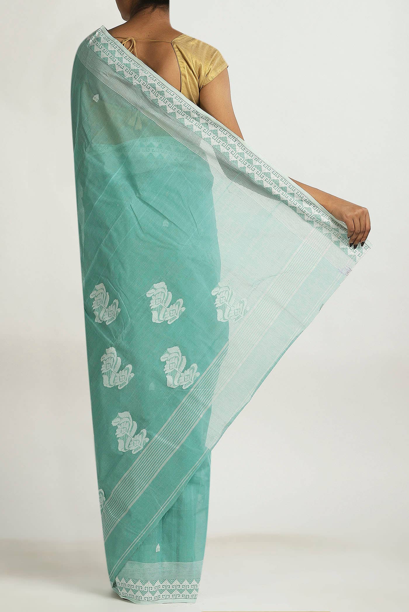 Green Bengal Cotton Saree