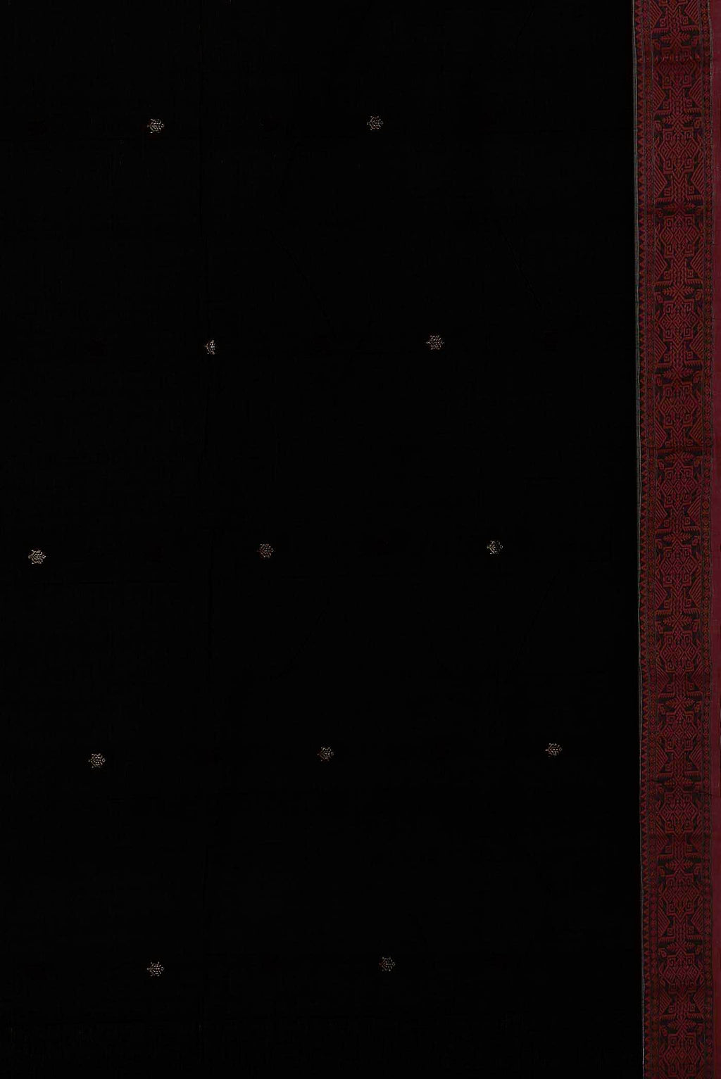 Black Bengal Cotton Saree