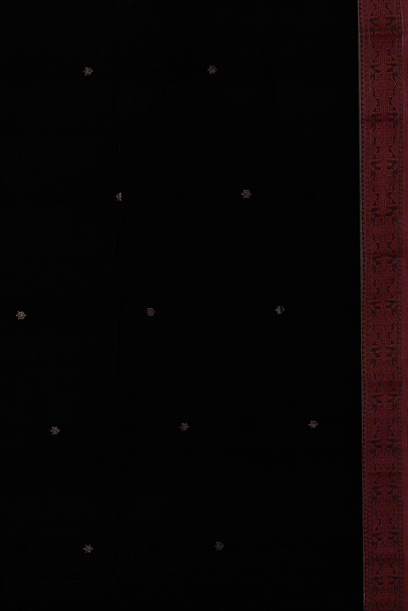 Black Bengal Cotton Saree
