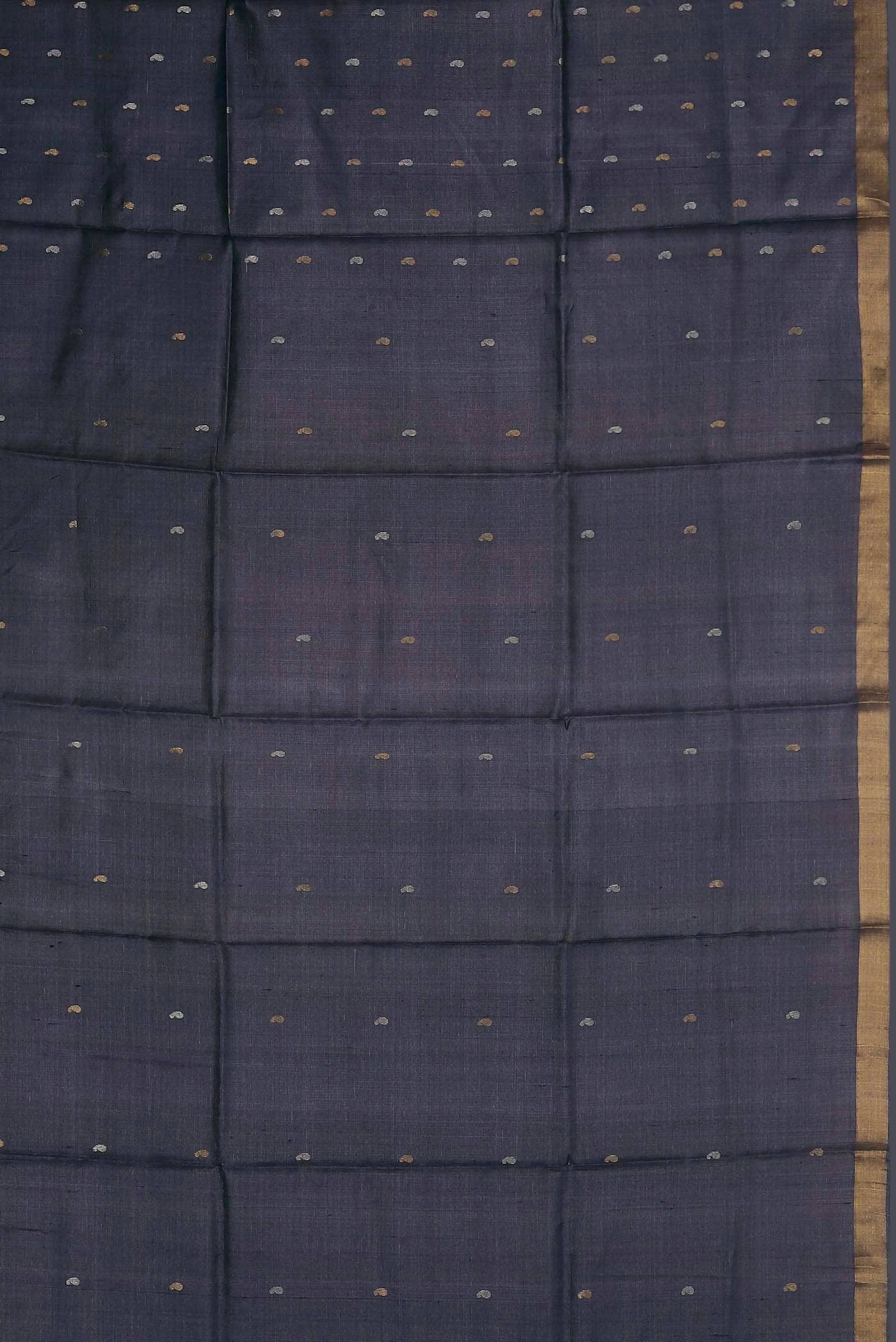 Blue Bhagalpuri Tussar Silk Saree