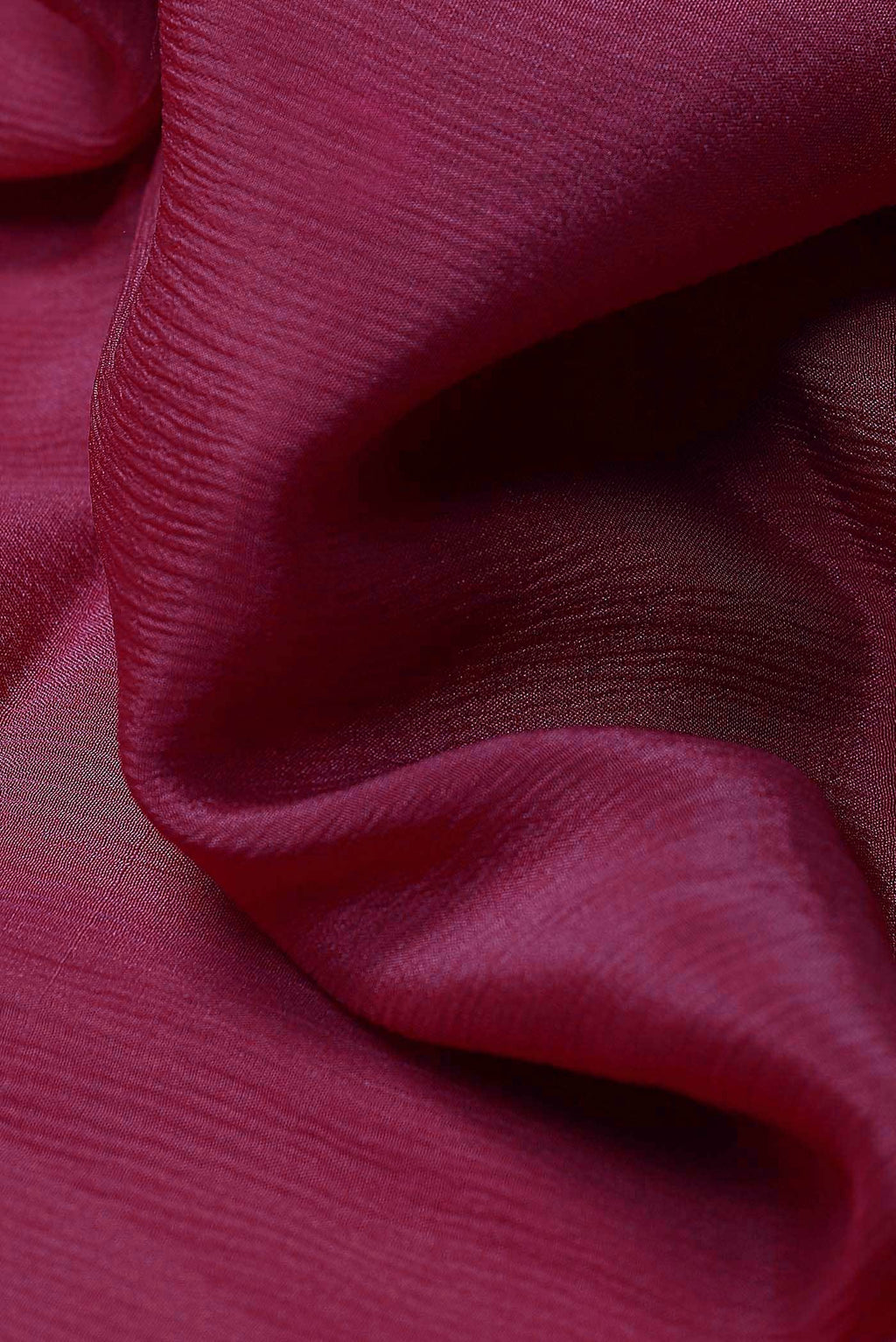 Maroon Mysore Crepe Saree