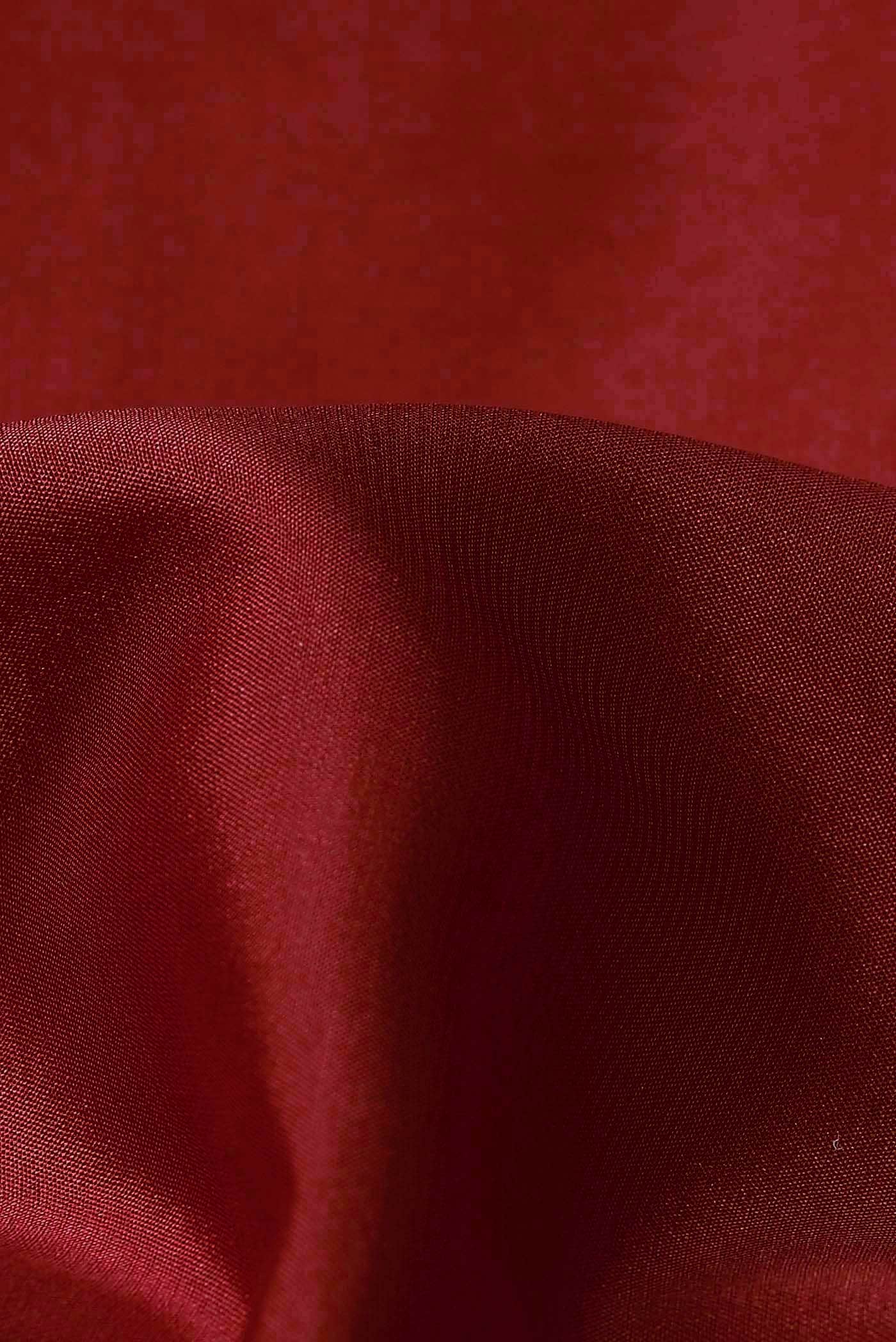 Red Mysore Crepe Saree
